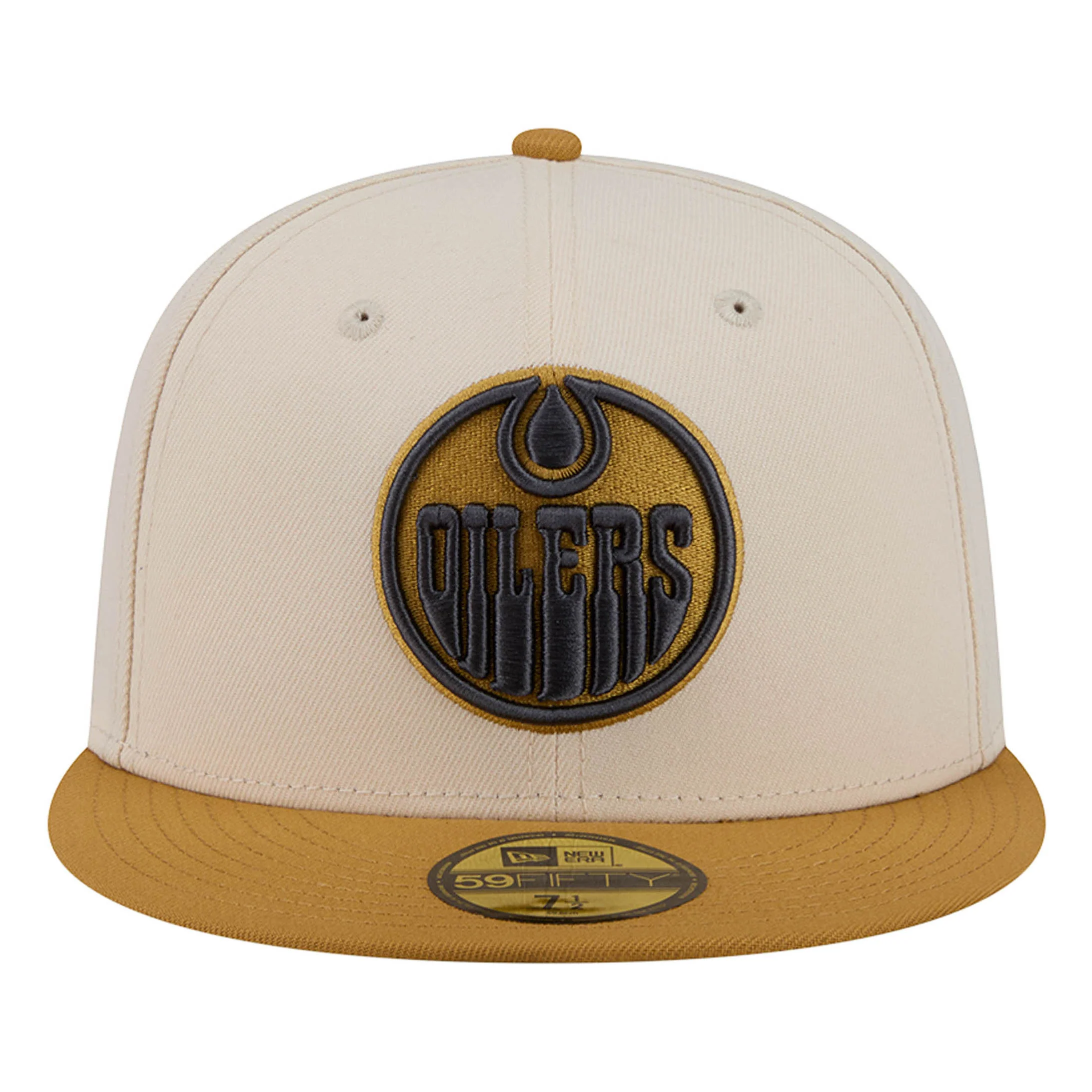 Edmonton Oilers New Era Color Pack Cream & Mustard Yellow 59FIFTY Fitted Hat - Image 5