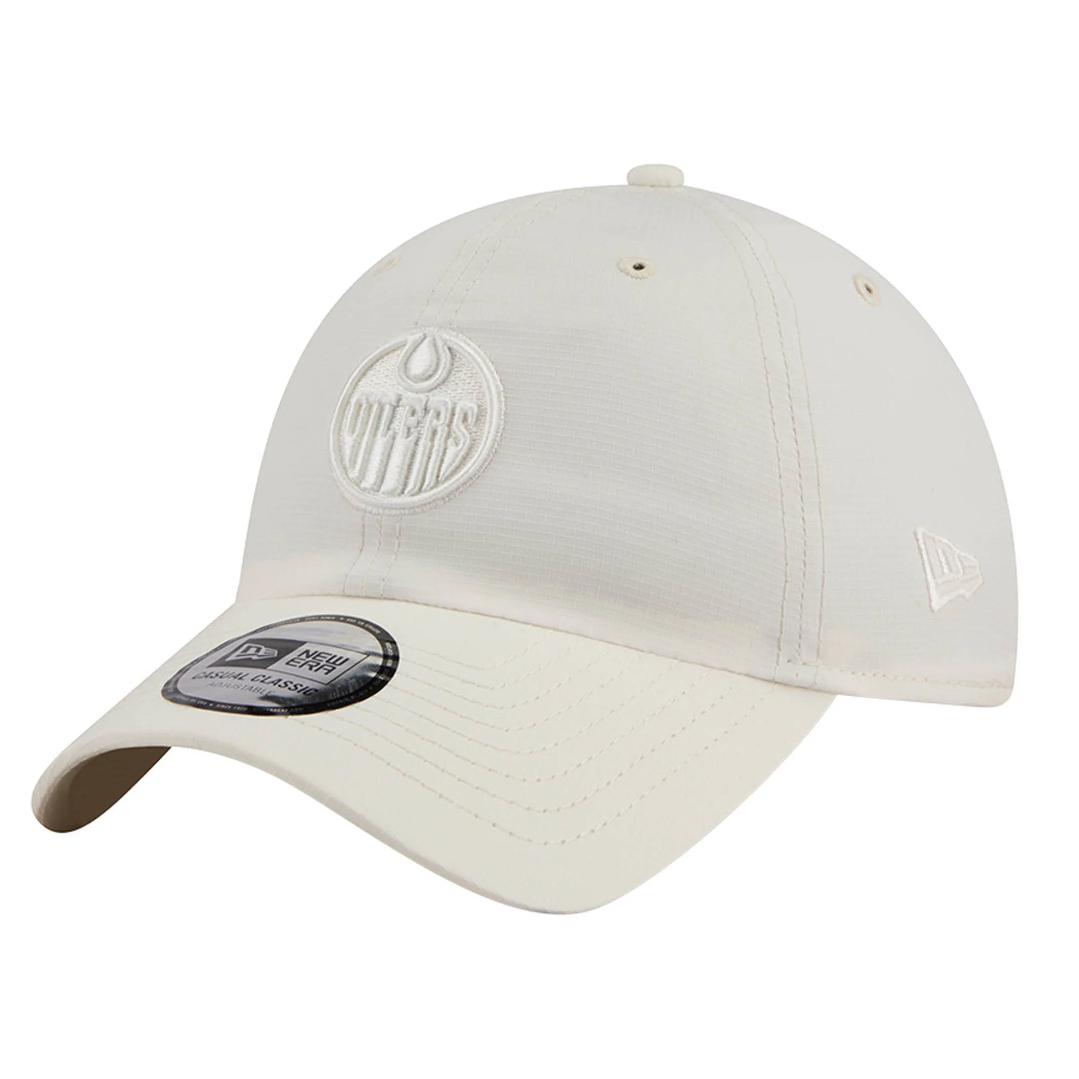 Edmonton Oilers New Era Color Pack Cream Ripstop Casual Classic Adjustable Hat
