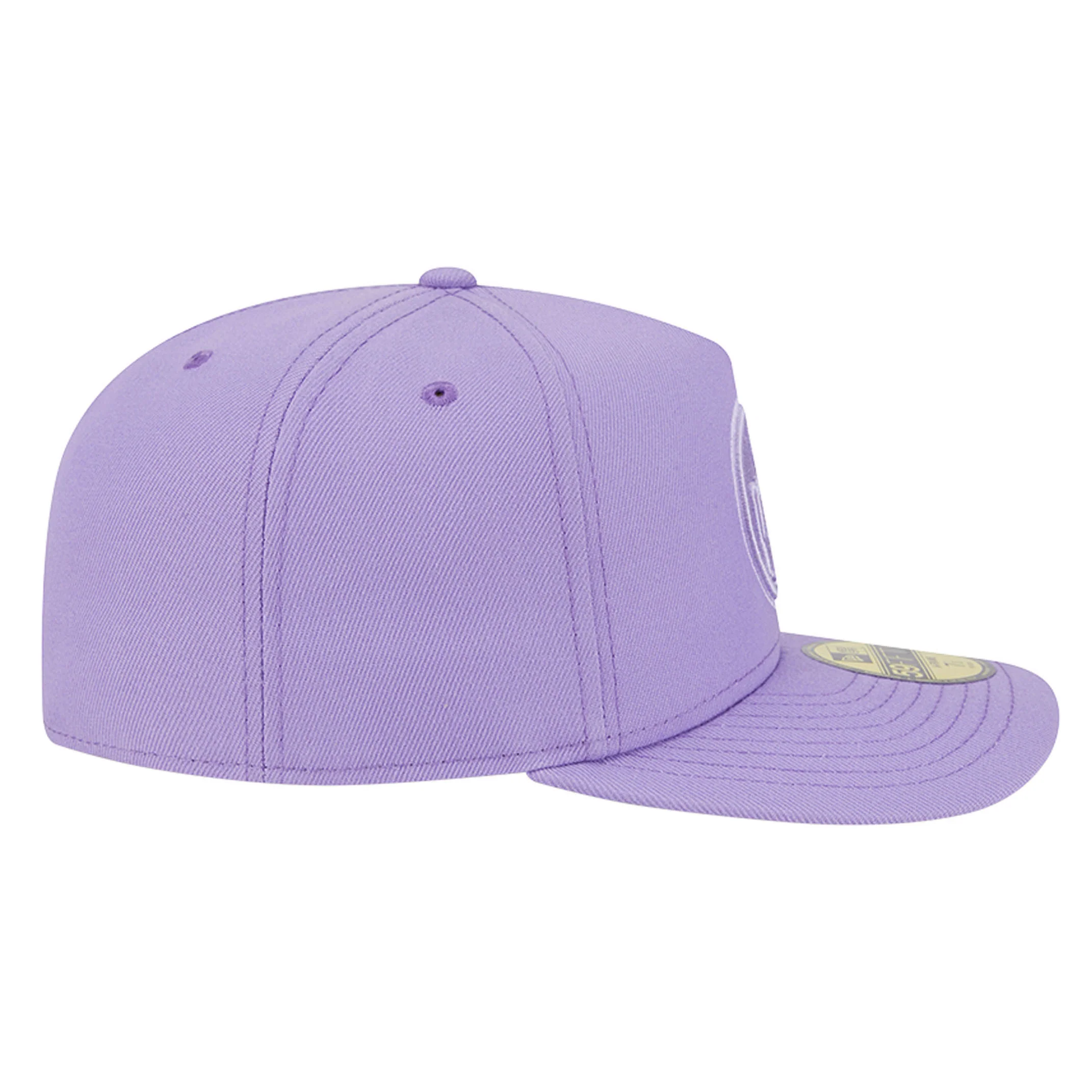 Edmonton Oilers New Era Color Pack Lavender Purple 59FIFTY A-Frame Fitted Hat - Image 5