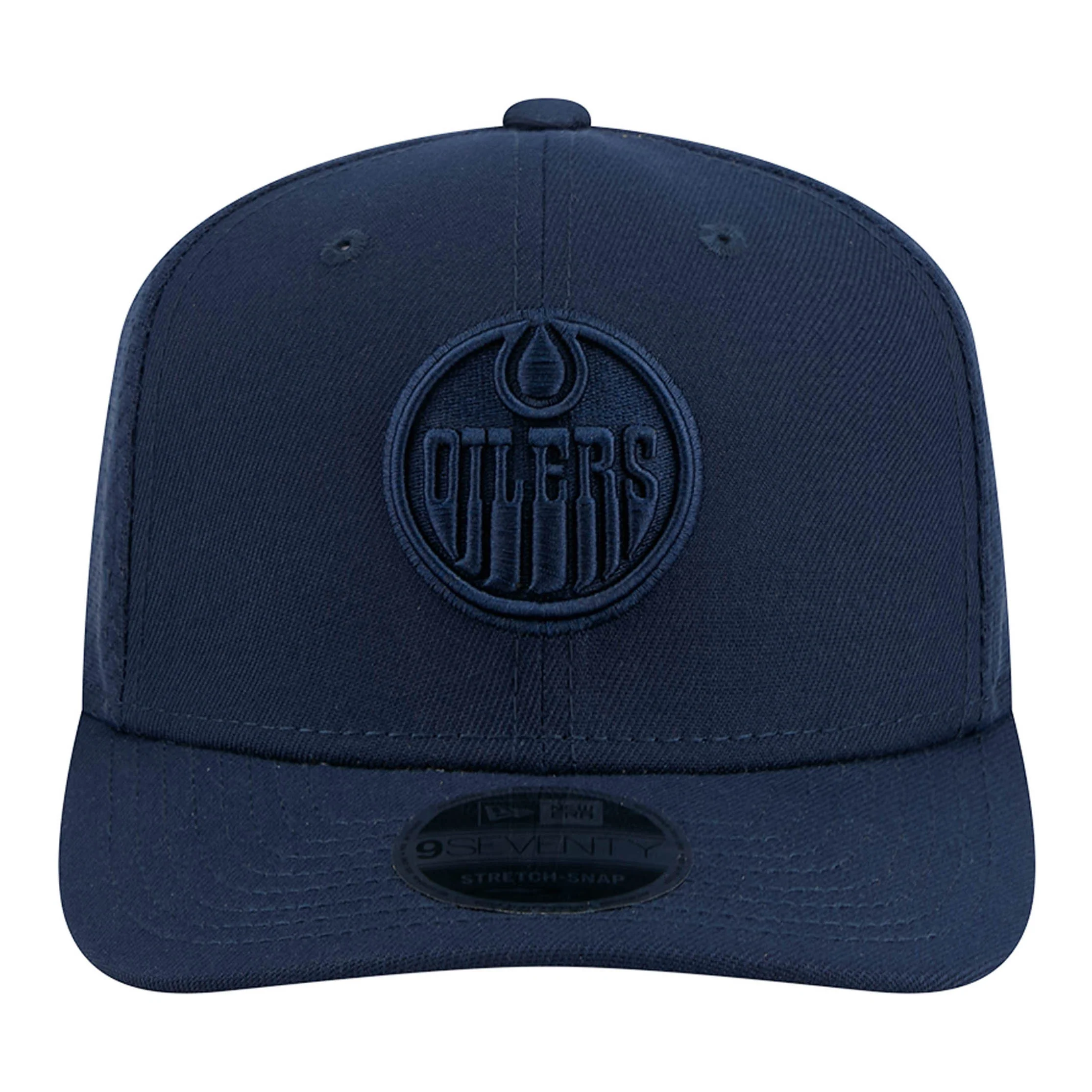 Edmonton Oilers New Era Color Pack Navy Blue 9SEVENTY Mesh Stretch Snapback Hat - Image 3