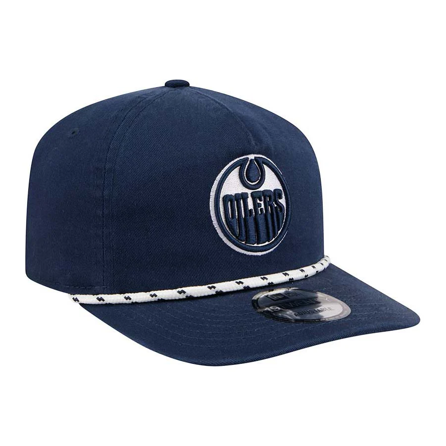 Edmonton Oilers New Era Color Pack Navy Blue Rope 19TWENTY Snapback Hat - Image 6