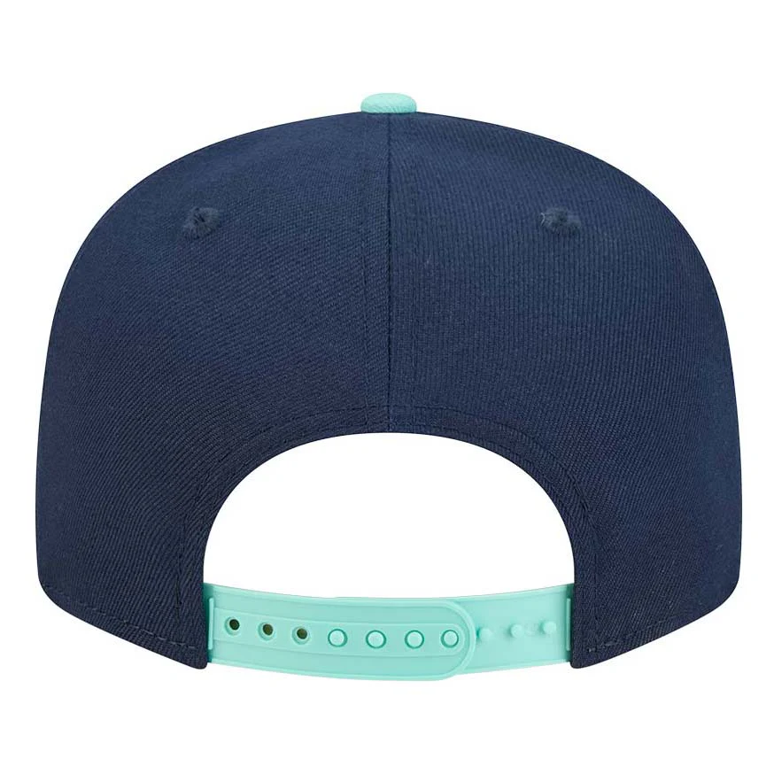 Edmonton Oilers New Era Color Pack Navy & Teal Green 9FIFTY Snapback Hat - Image 2