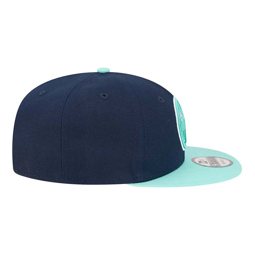 Edmonton Oilers New Era Color Pack Navy & Teal Green 9FIFTY Snapback Hat - Image 5