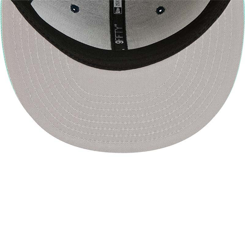 Edmonton Oilers New Era Color Pack Navy & Teal Green 9FIFTY Snapback Hat - Image 7
