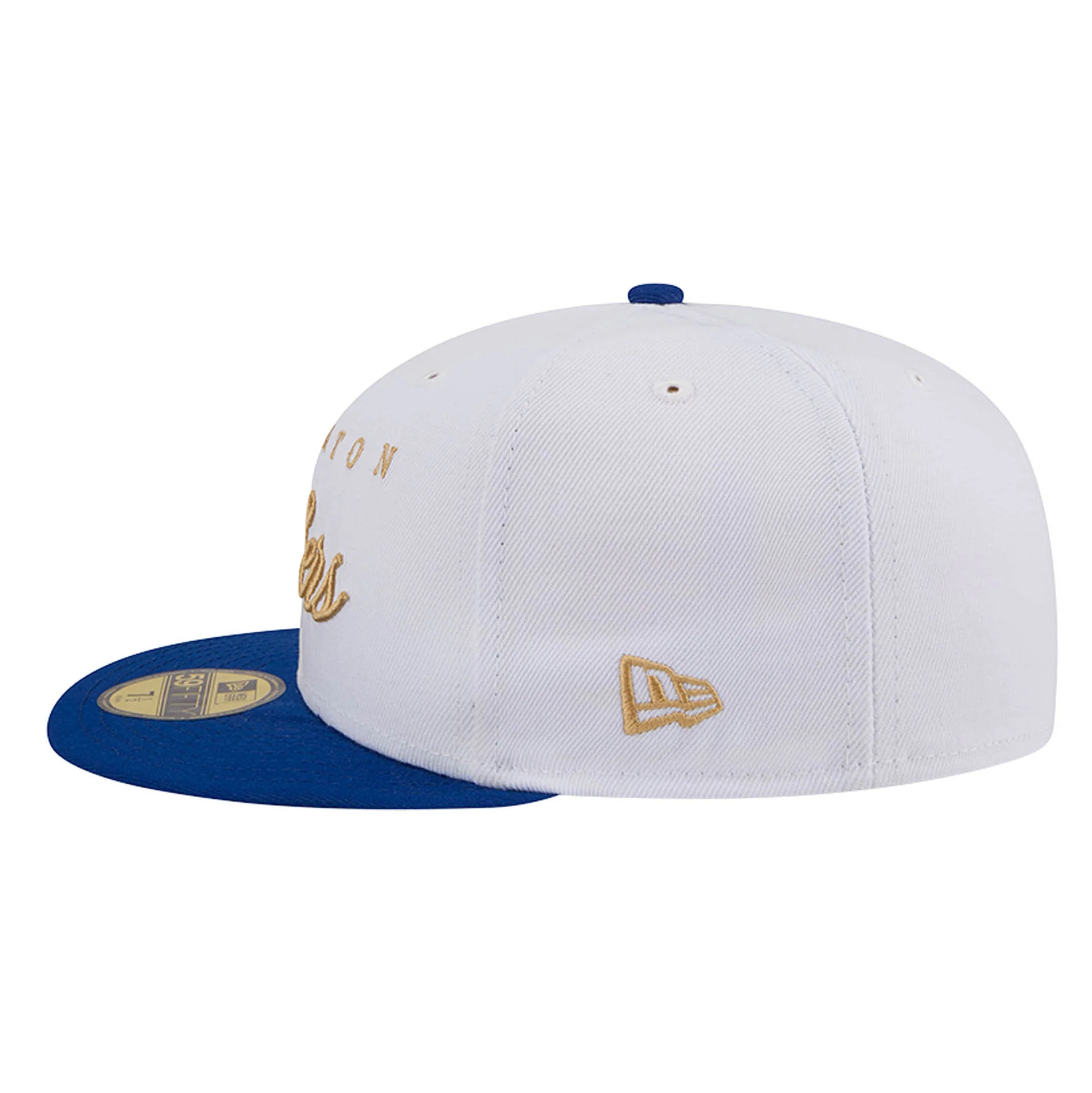 Edmonton Oilers New Era Color Pack Script White & Blue 59FIFTY Fitted Hat - Image 4