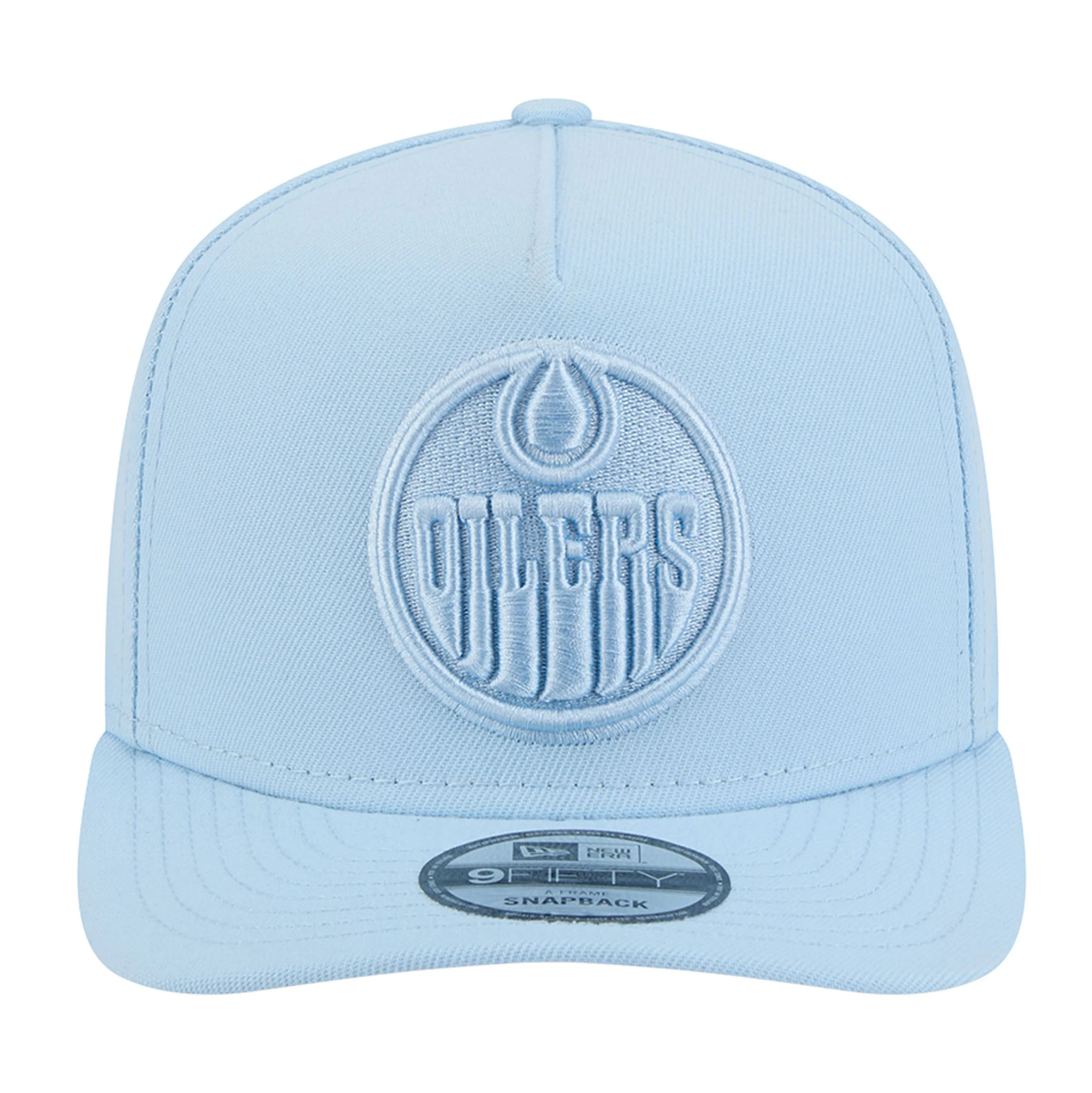Edmonton Oilers New Era Color Pack Sky Blue 9FIFTY A-Frame Snapback Hat - Image 3