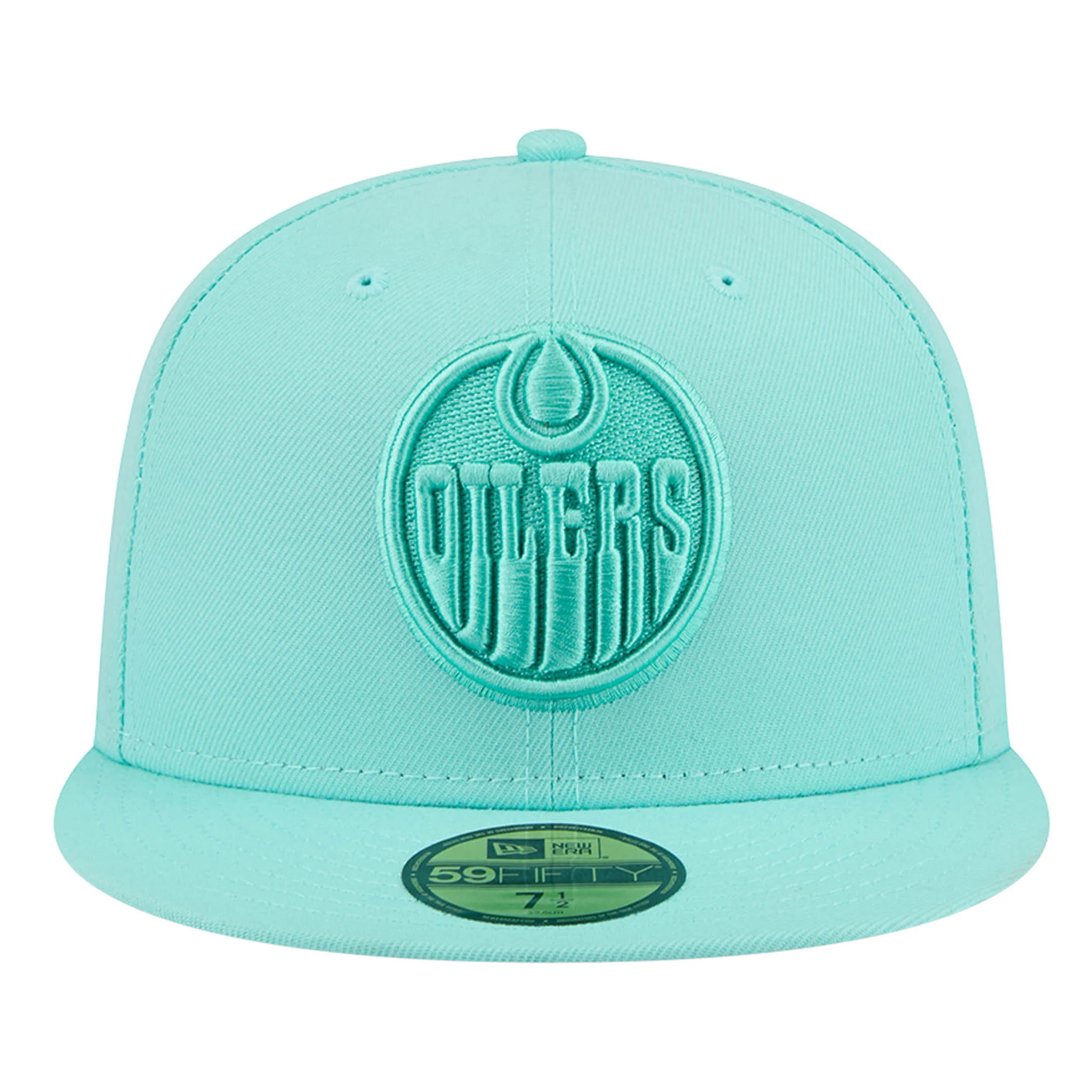 Edmonton Oilers New Era Color Pack Teal Green 59FIFTY Fitted Hat - Image 5
