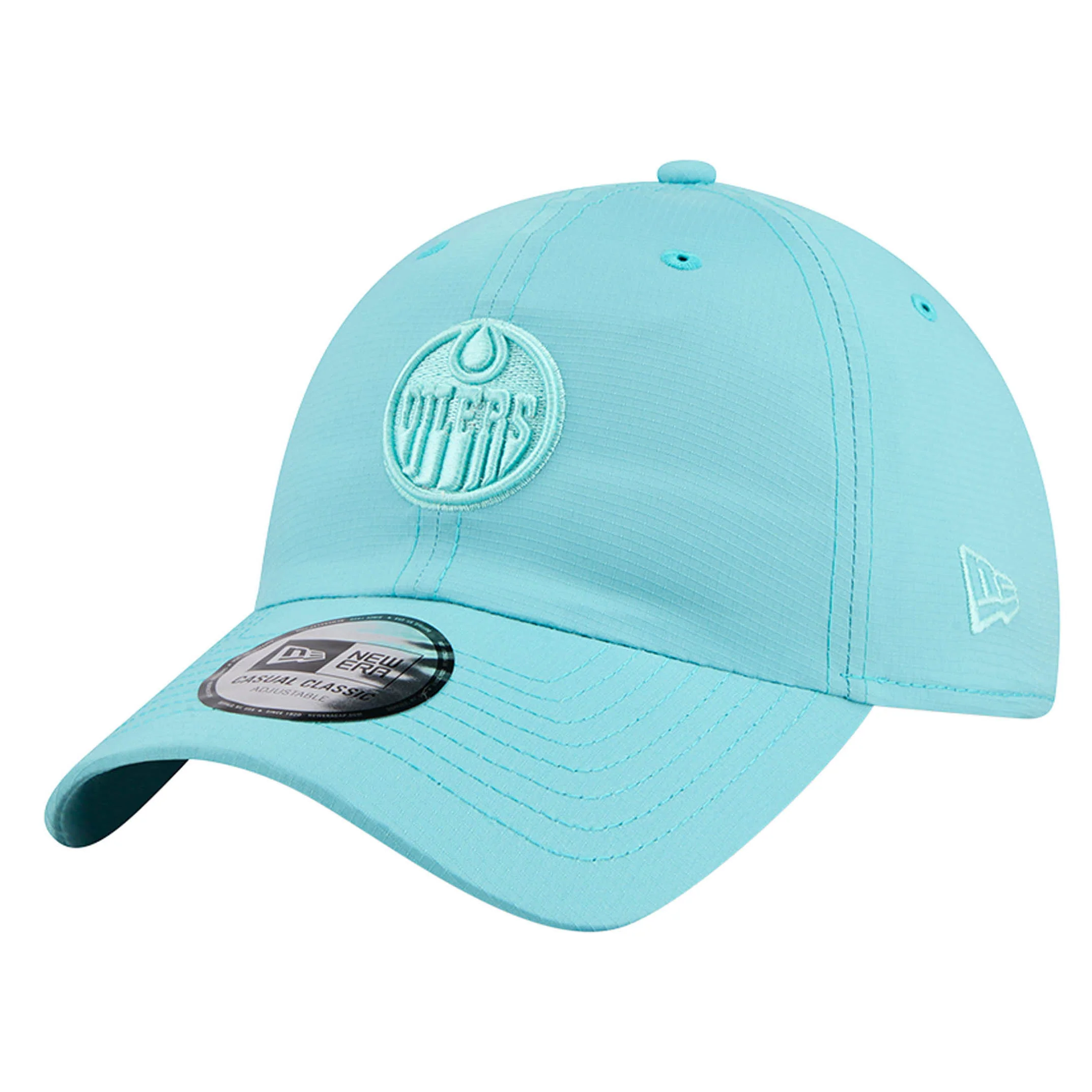 Edmonton Oilers New Era Color Pack Teal Green Ripstop Casual Classic Adjustable Hat