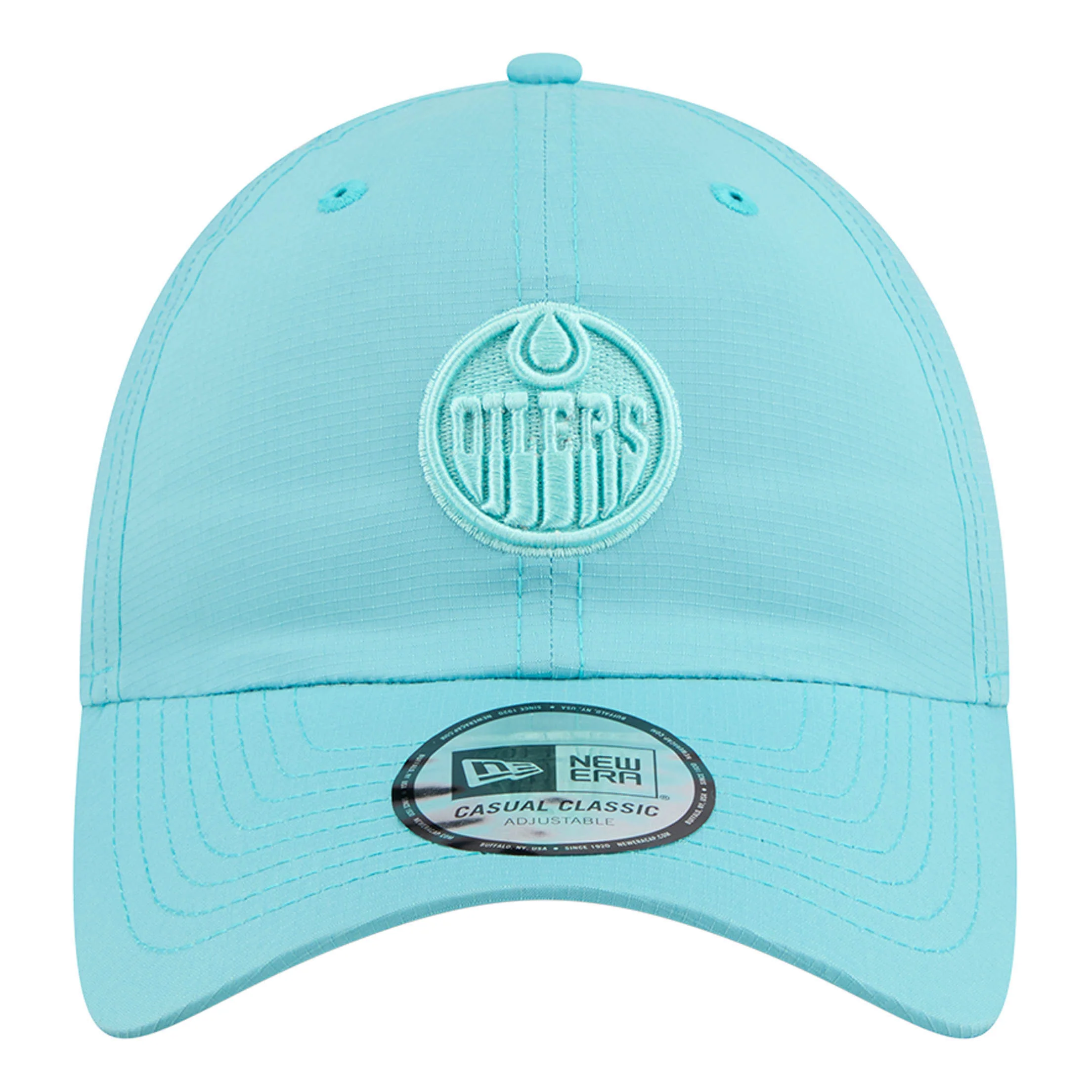 Edmonton Oilers New Era Color Pack Teal Green Ripstop Casual Classic Adjustable Hat - Image 3