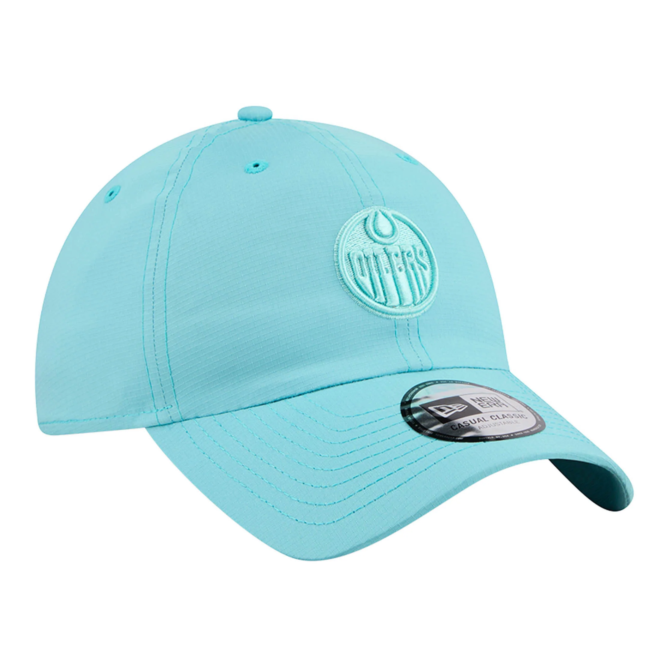 Edmonton Oilers New Era Color Pack Teal Green Ripstop Casual Classic Adjustable Hat - Image 6