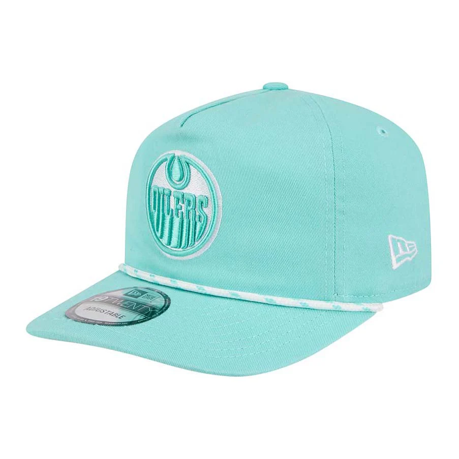 Edmonton Oilers New Era Color Pack Teal Green Rope 19TWENTY Snapback Hat