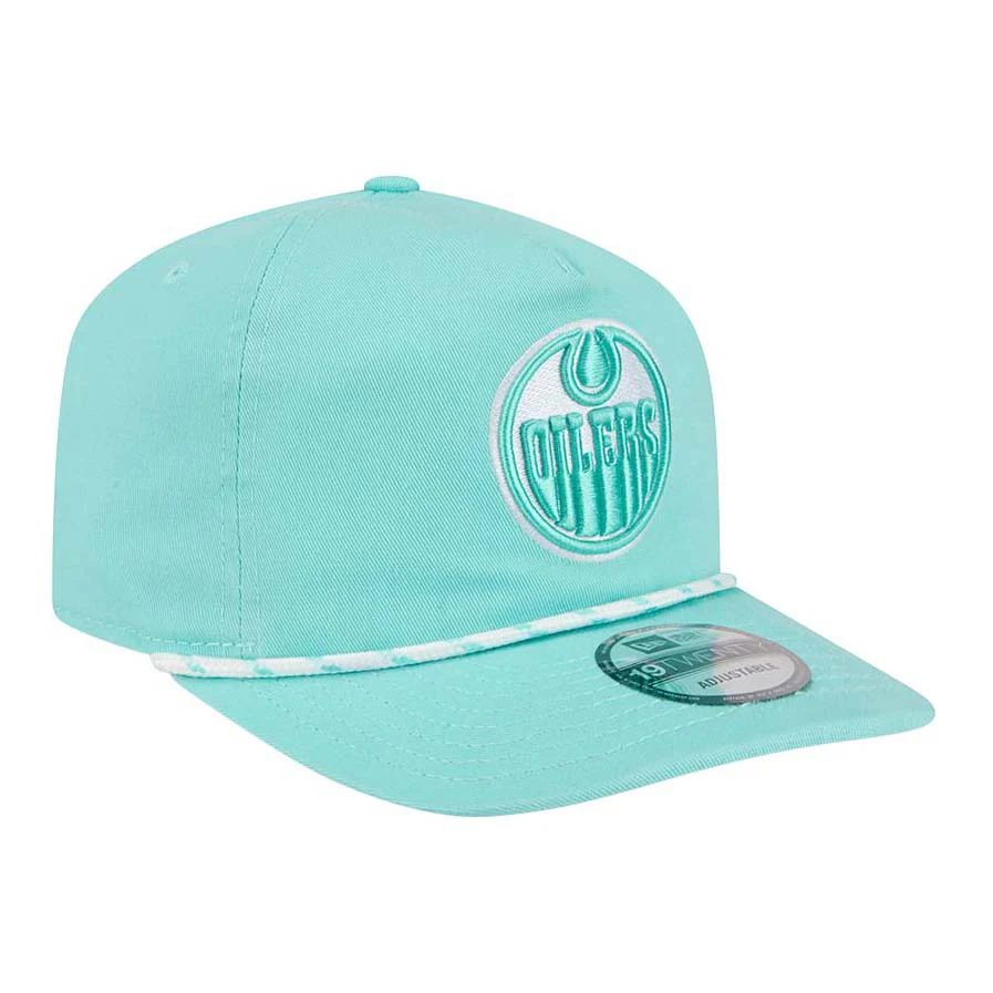Edmonton Oilers New Era Color Pack Teal Green Rope 19TWENTY Snapback Hat - Image 5