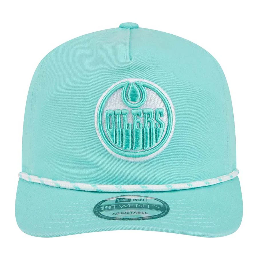 Edmonton Oilers New Era Color Pack Teal Green Rope 19TWENTY Snapback Hat - Image 6