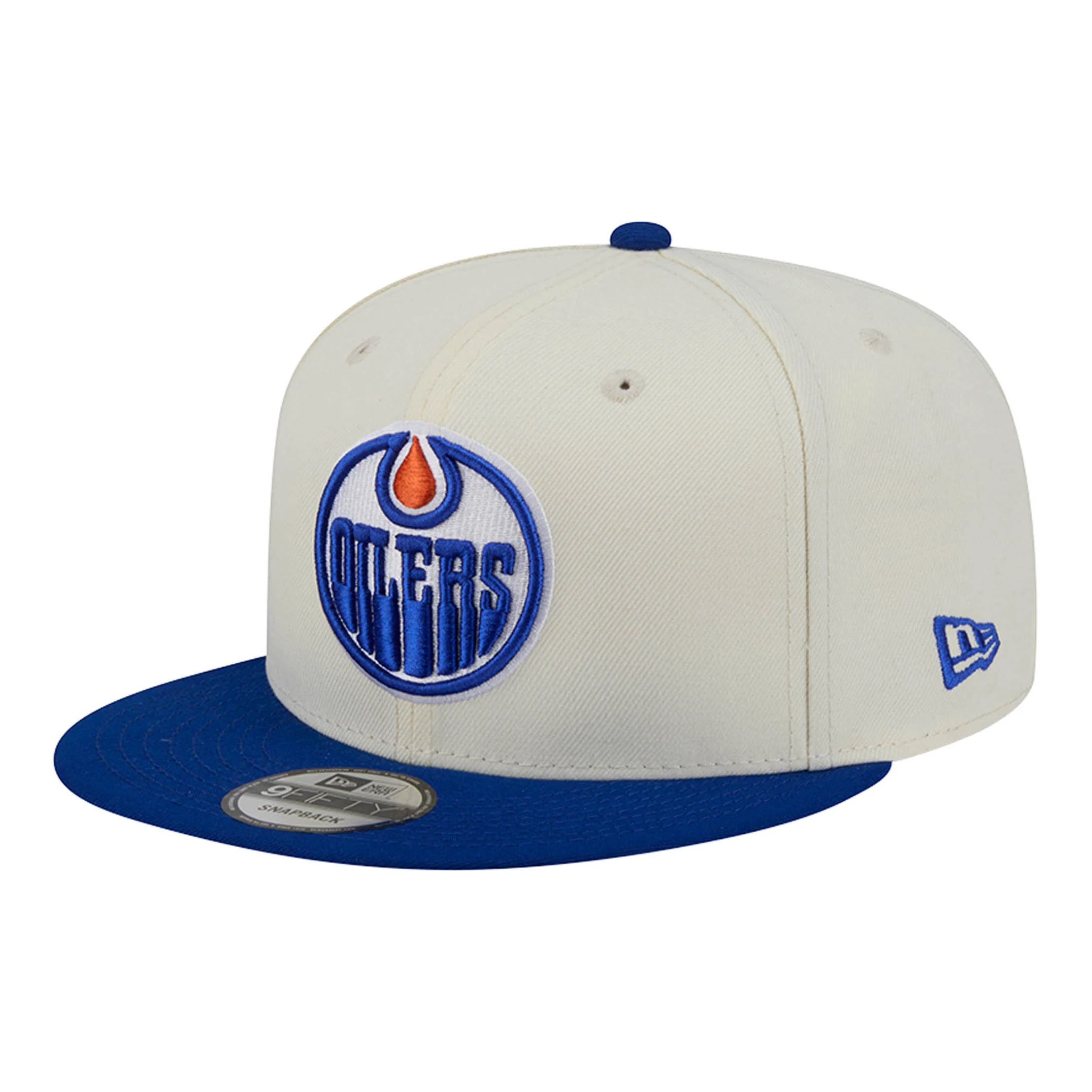 Edmonton Oilers New Era Cream Localized 9FIFTY Snapback Hat - Image 3