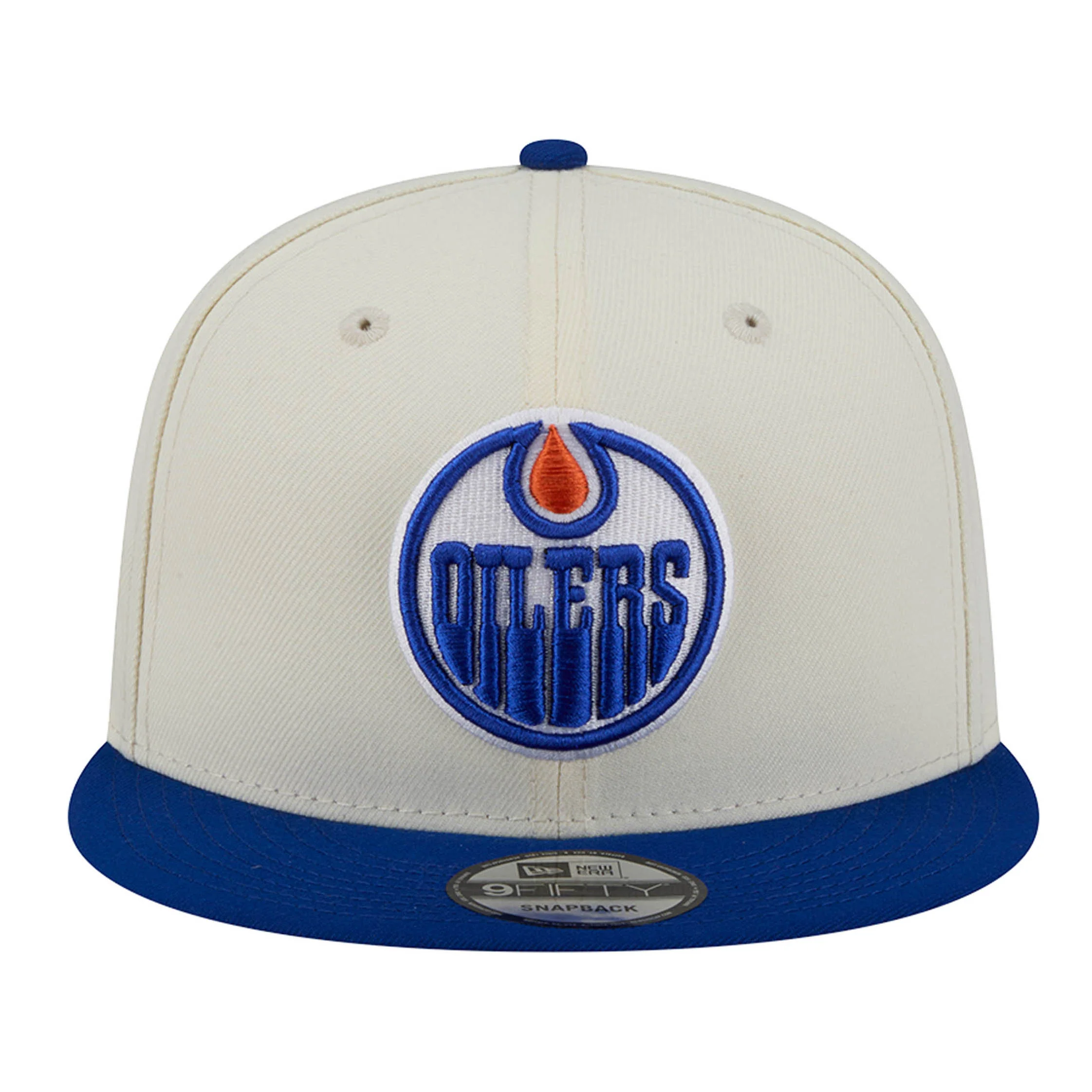 Edmonton Oilers New Era Cream Localized 9FIFTY Snapback Hat - Image 4