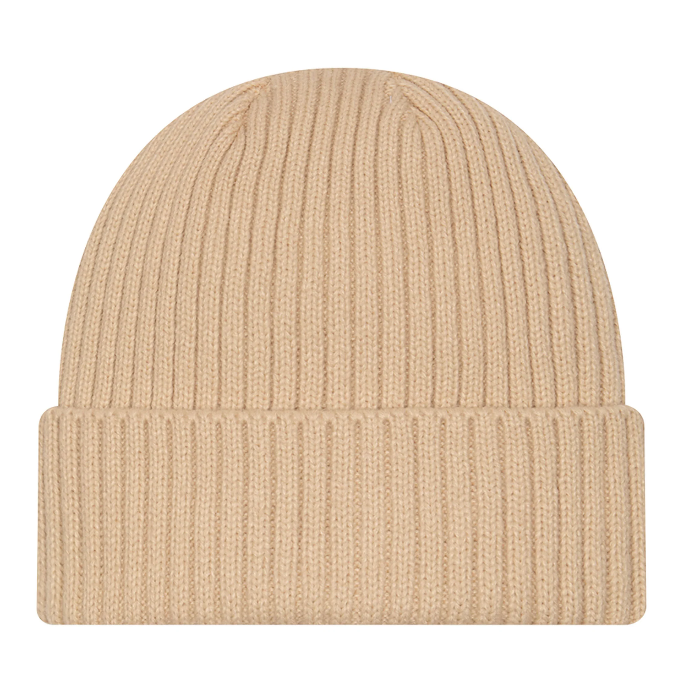 Edmonton Oilers New Era Cream Monochrome Color Pack Cuffed Knit Toque - Image 2