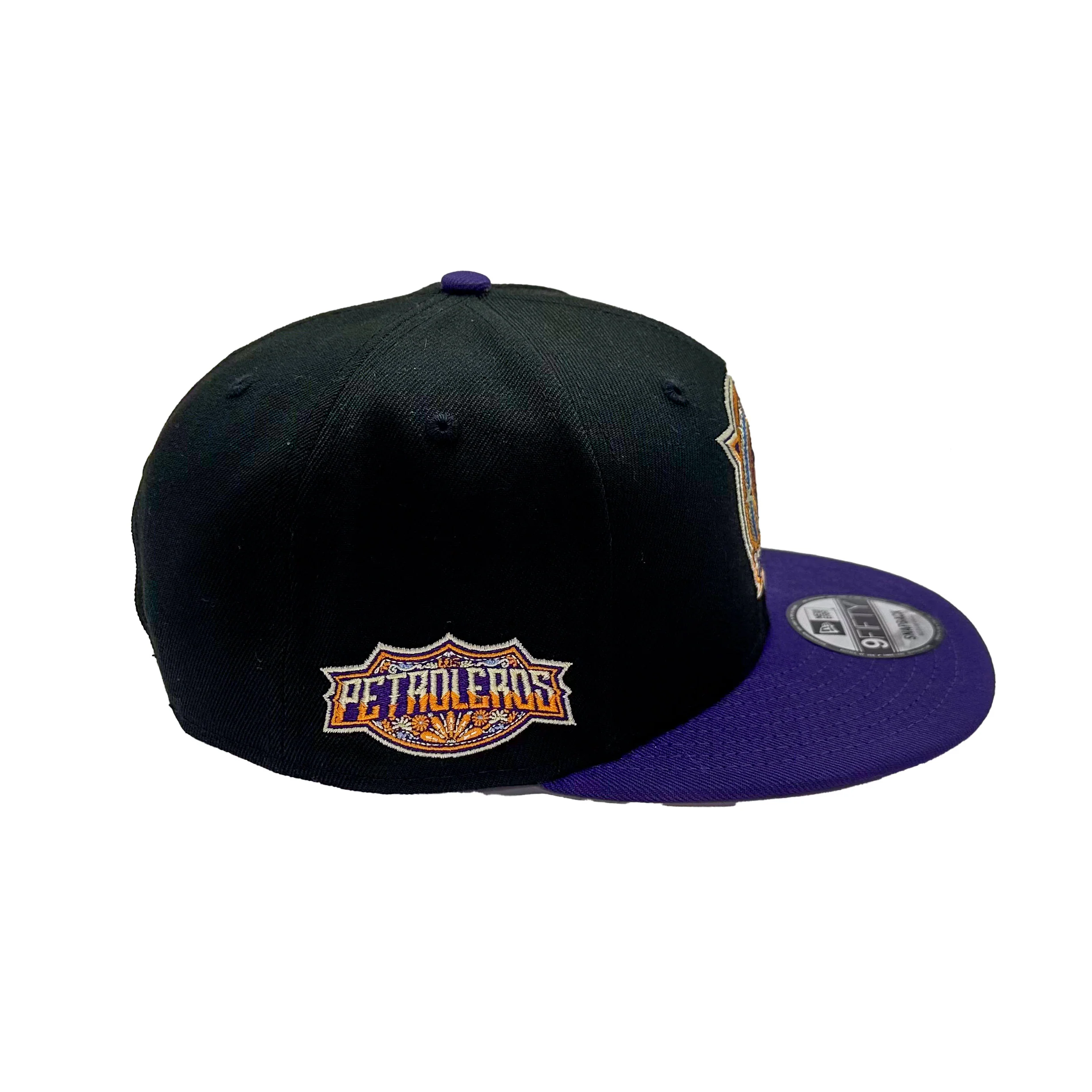 Edmonton Oilers New Era Dia de los Muertos (Day of the Dead) Black & Purple 9FIFTY Snapback Hat - Image 4