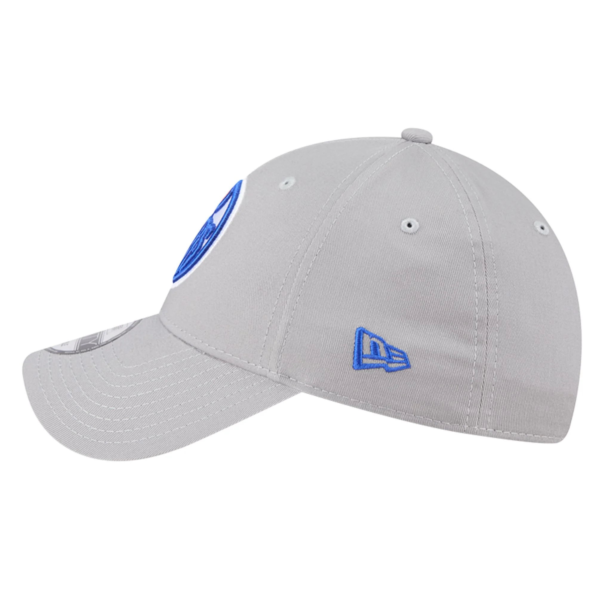 Edmonton Oilers New Era Grey 9FORTY Adjustable Hat - Image 5