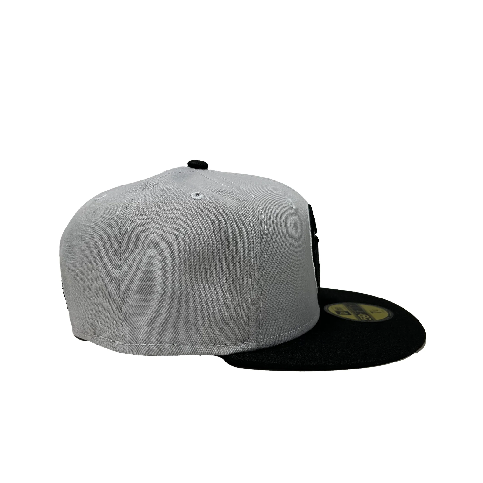 Edmonton Oilers New Era Grey & Black 59FIFTY Fitted Logo Hat - Image 5