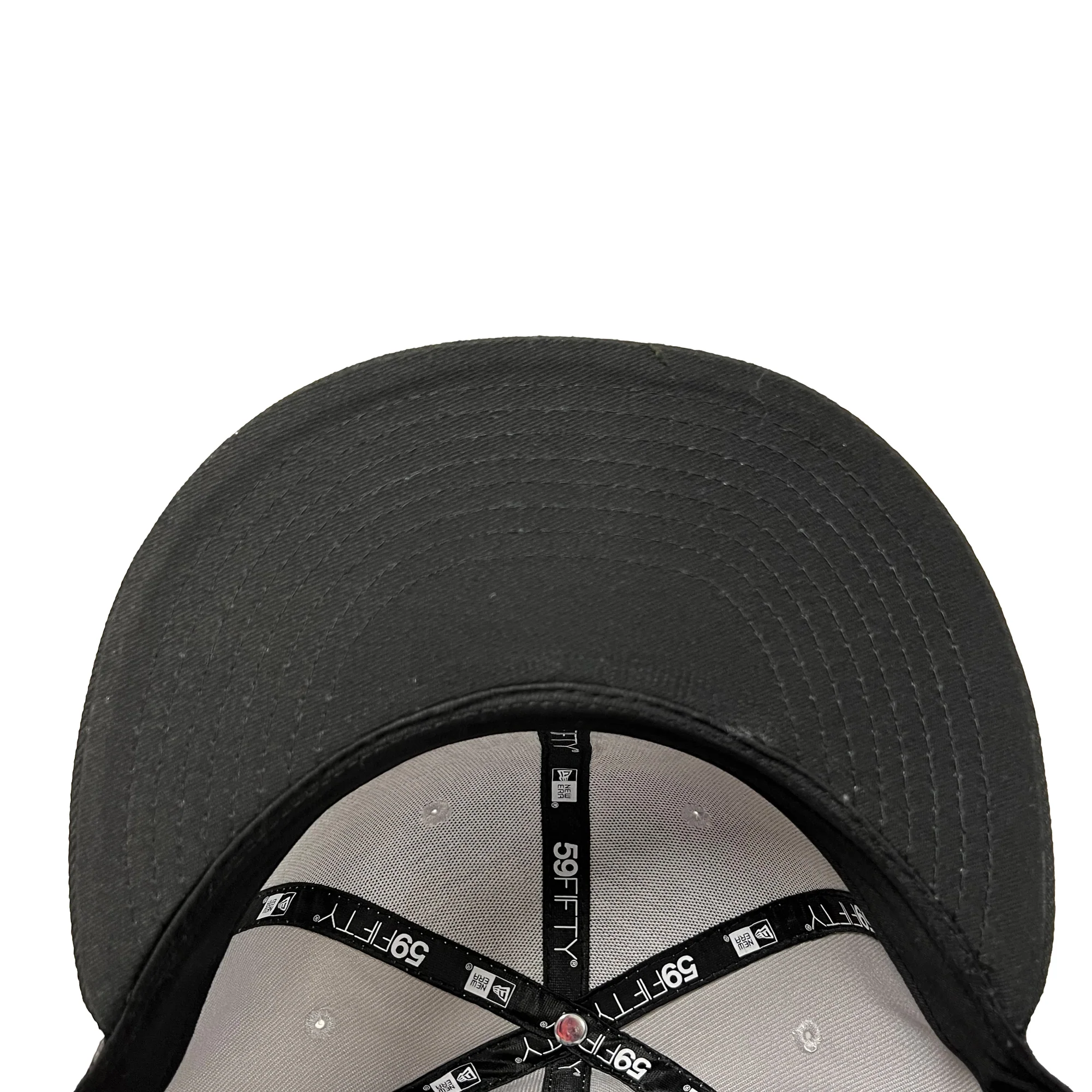 Edmonton Oilers New Era Grey & Black 59FIFTY Fitted Logo Hat - Image 6