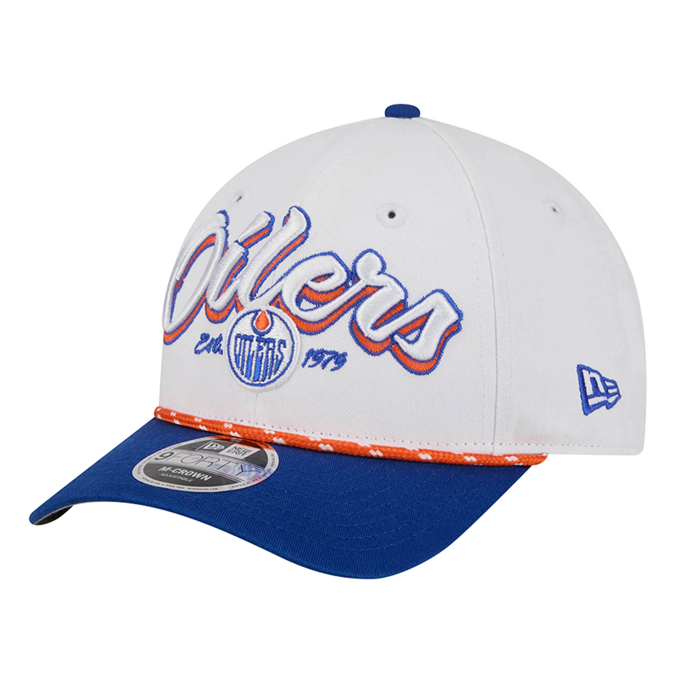 Edmonton Oilers New Era Grey & Blue Team Loyal 9FORTY M-Crown Snapback Hat