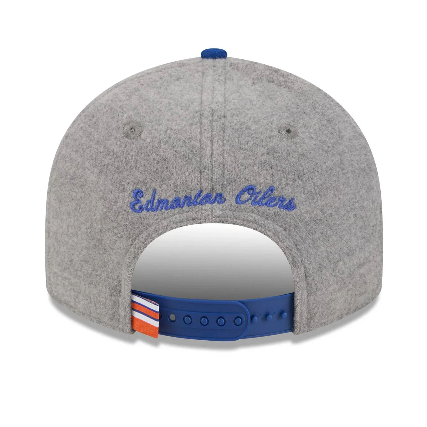 Edmonton Oilers New Era Grey Wool Throwback Low Profile 9FIFTY Snapback Hat - Image 2