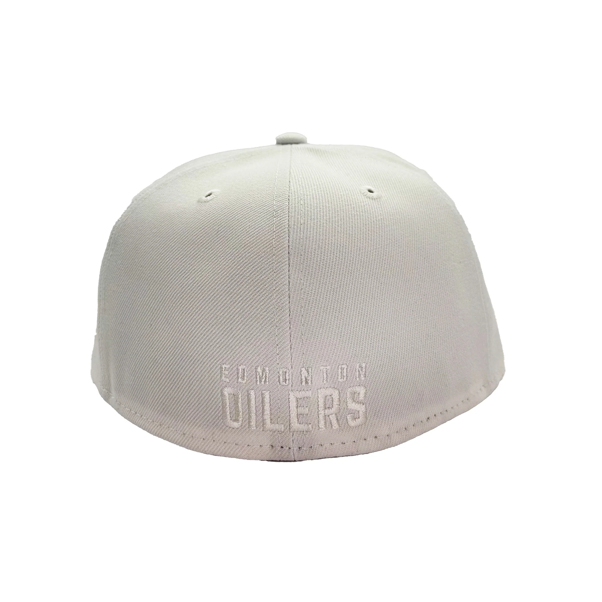 Edmonton Oilers New Era Pride White 59FIFTY Fitted Logo Hat - Image 3