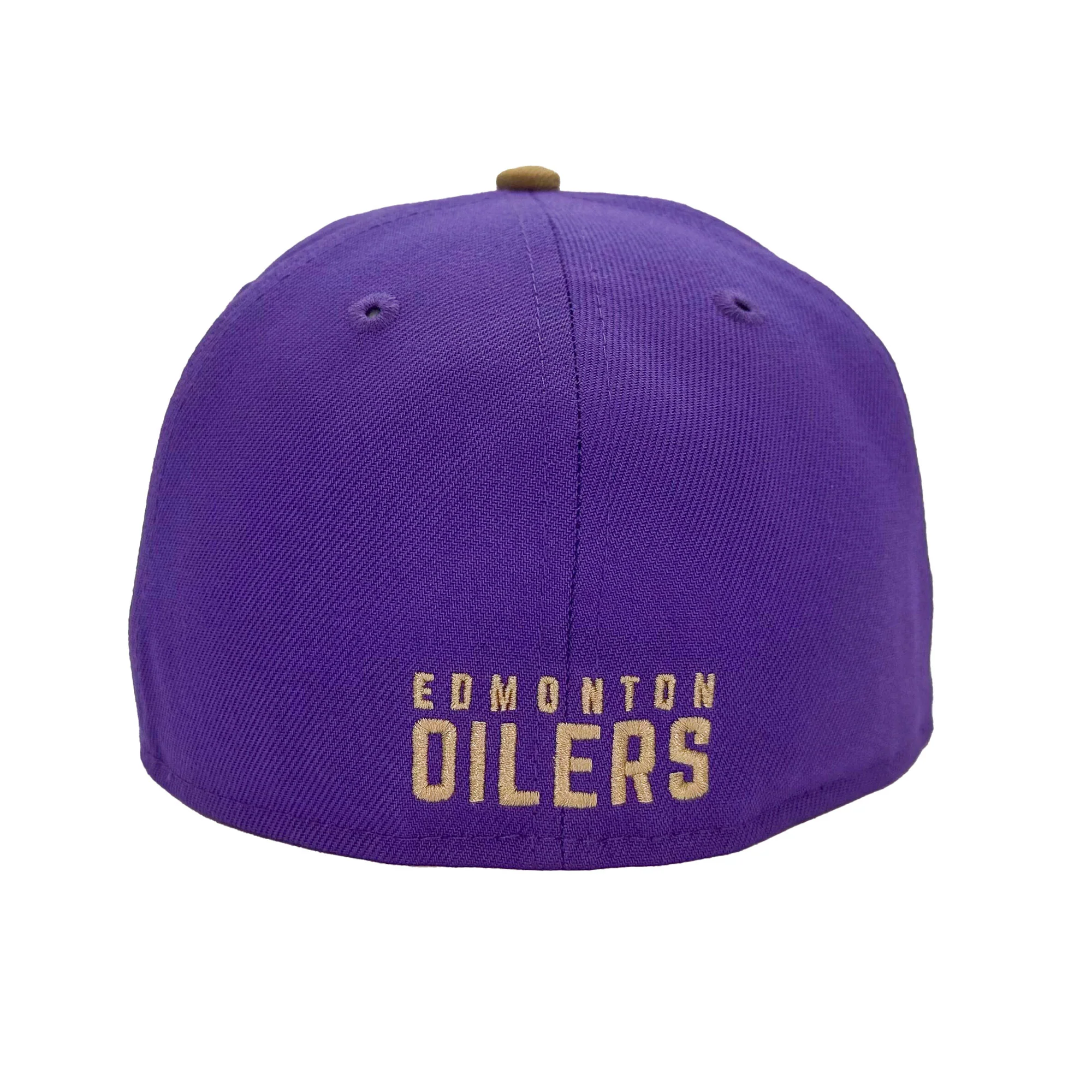 Edmonton Oilers New Era Purple & Khaki PB&J 59FIFTY Fitted Hat - Image 3
