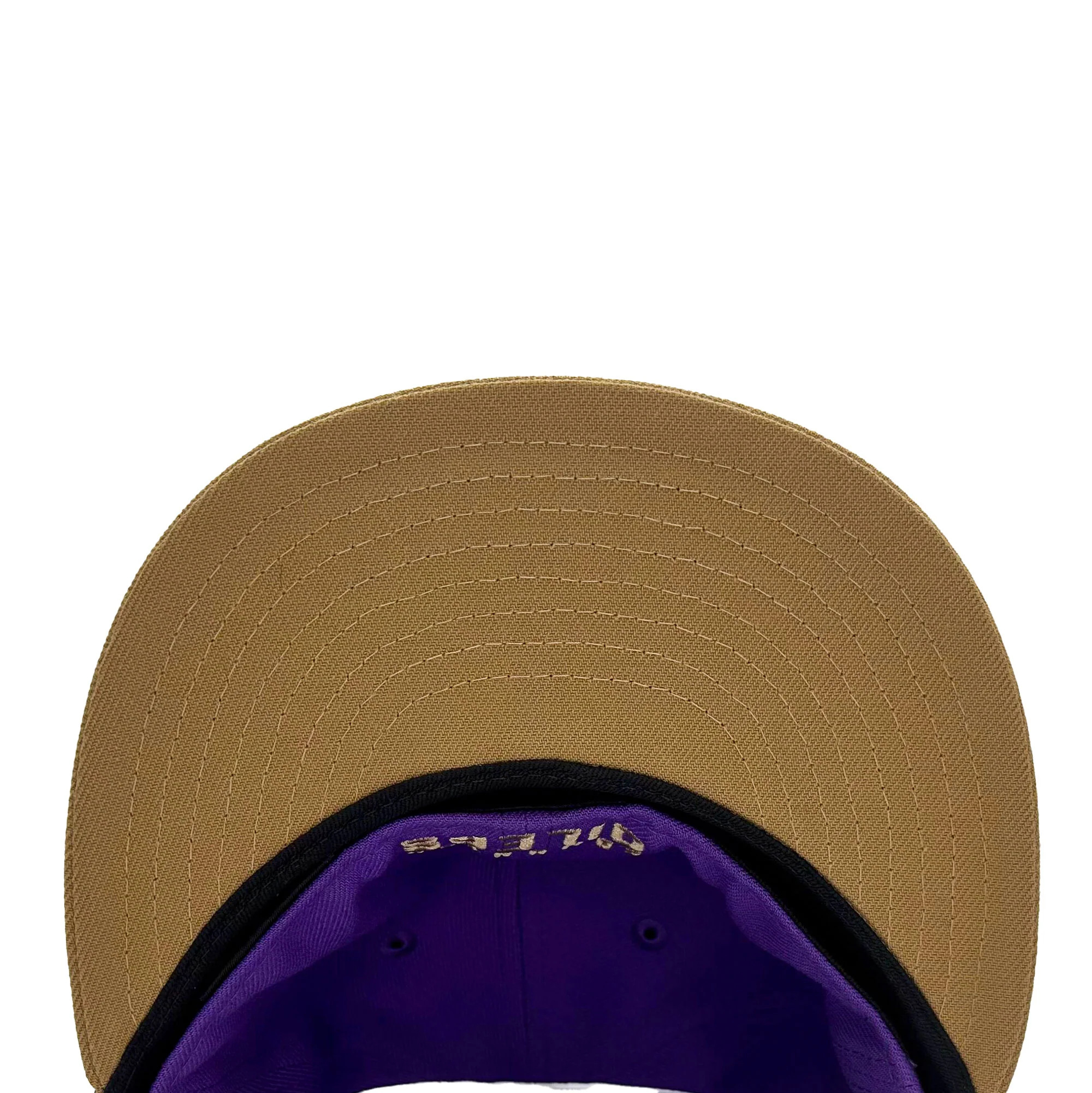Edmonton Oilers New Era Purple & Khaki PB&J 59FIFTY Fitted Hat - Image 4
