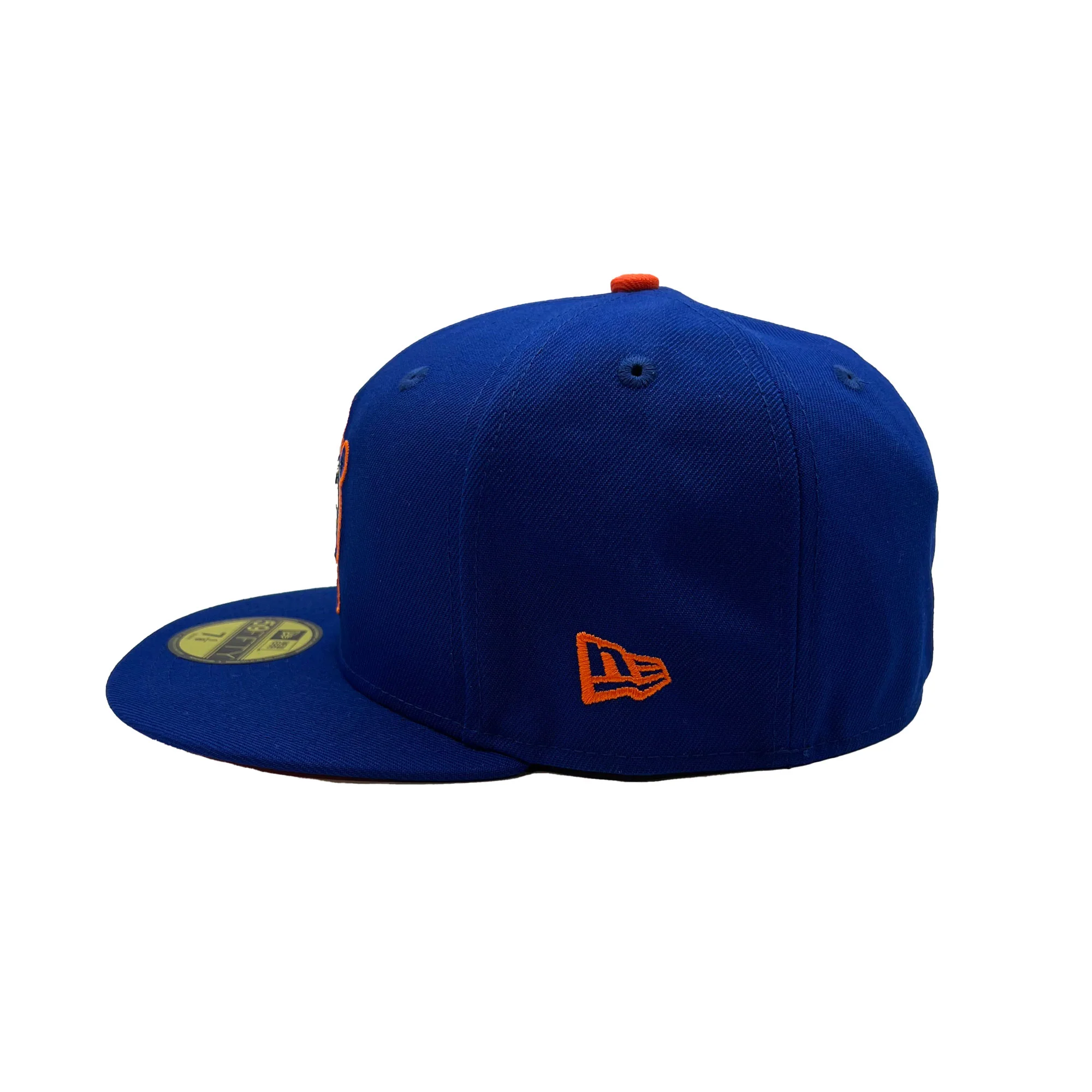 Edmonton Oilers New Era Royal 59FIFTY Fitted Turtle Island Logo Hat - Image 3