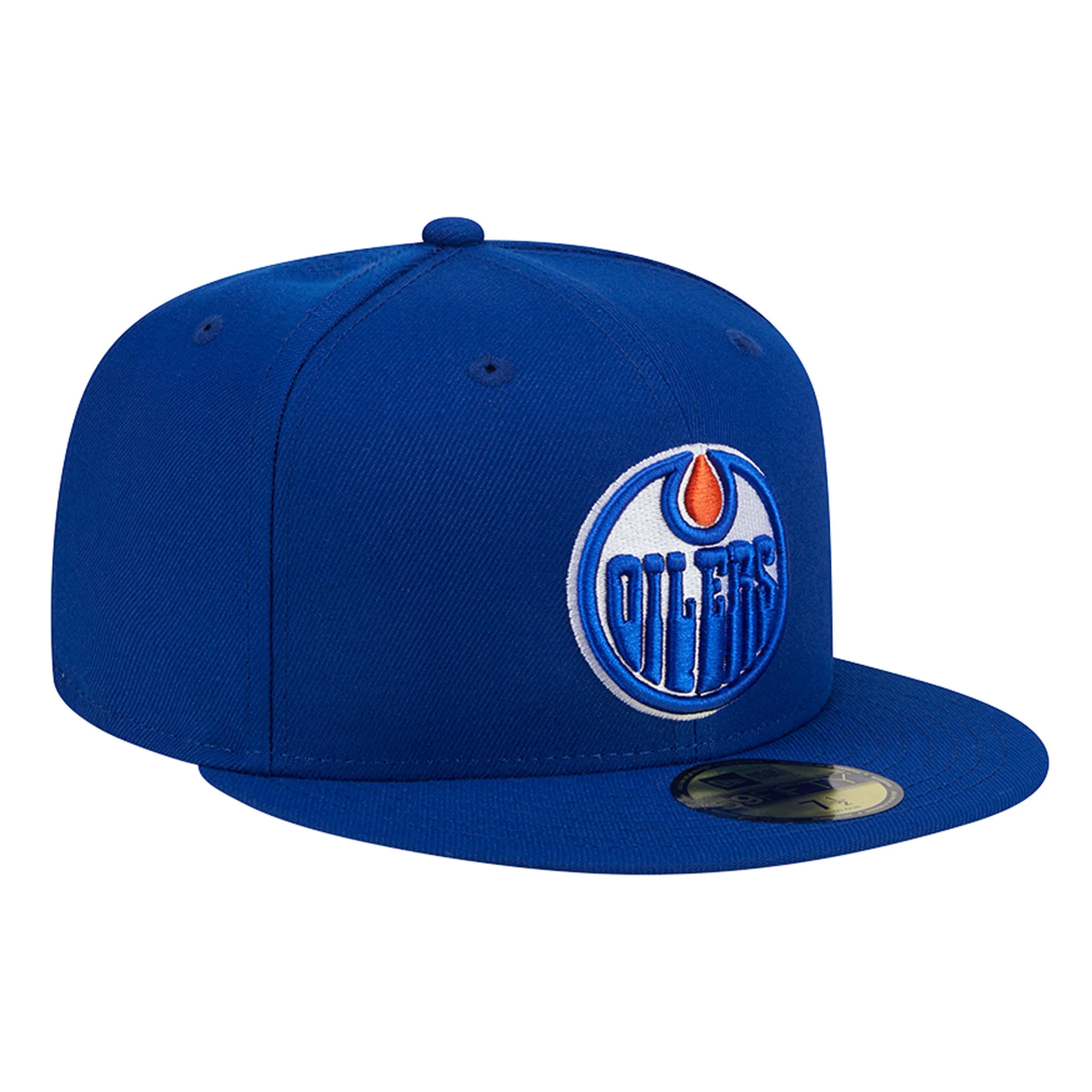 Edmonton Oilers New Era Royal Blue 59FIFTY Primary Logo Fitted Hat - Image 3