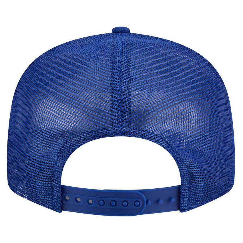 Edmonton Oilers New Era Split Panel Blue/White/Orange 9FIFTY Mesh Snapback Hat - Image 2