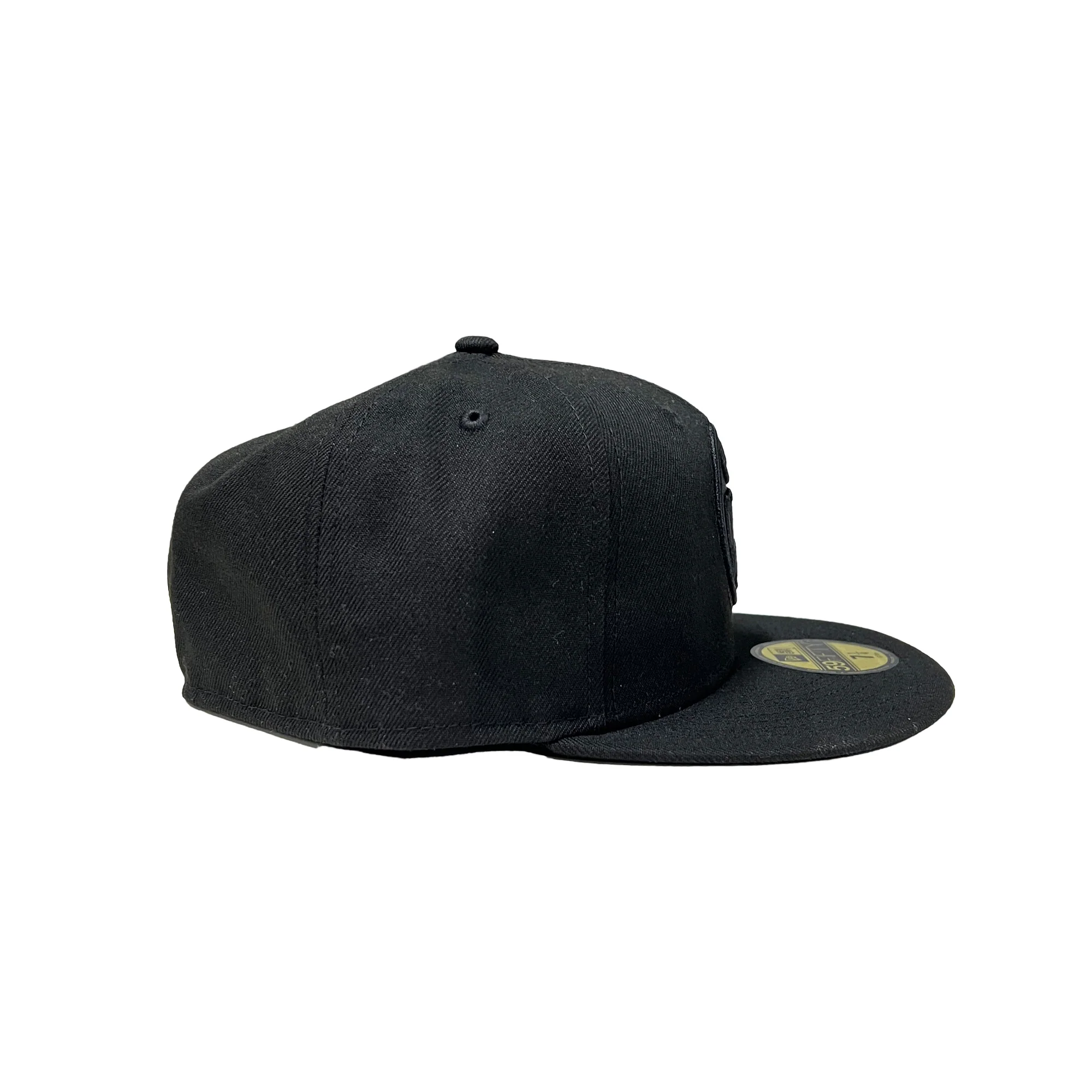 Edmonton Oilers New Era Tonal Black 59FIFTY Fitted Logo Hat - Image 3