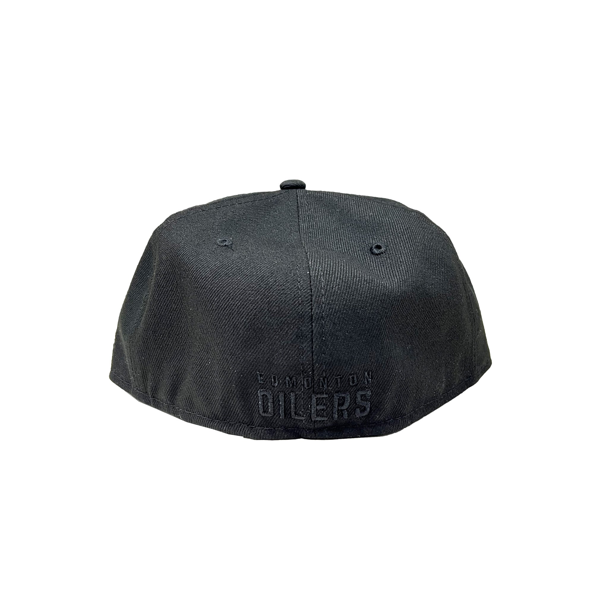 Edmonton Oilers New Era Tonal Black 59FIFTY Fitted Logo Hat - Image 4
