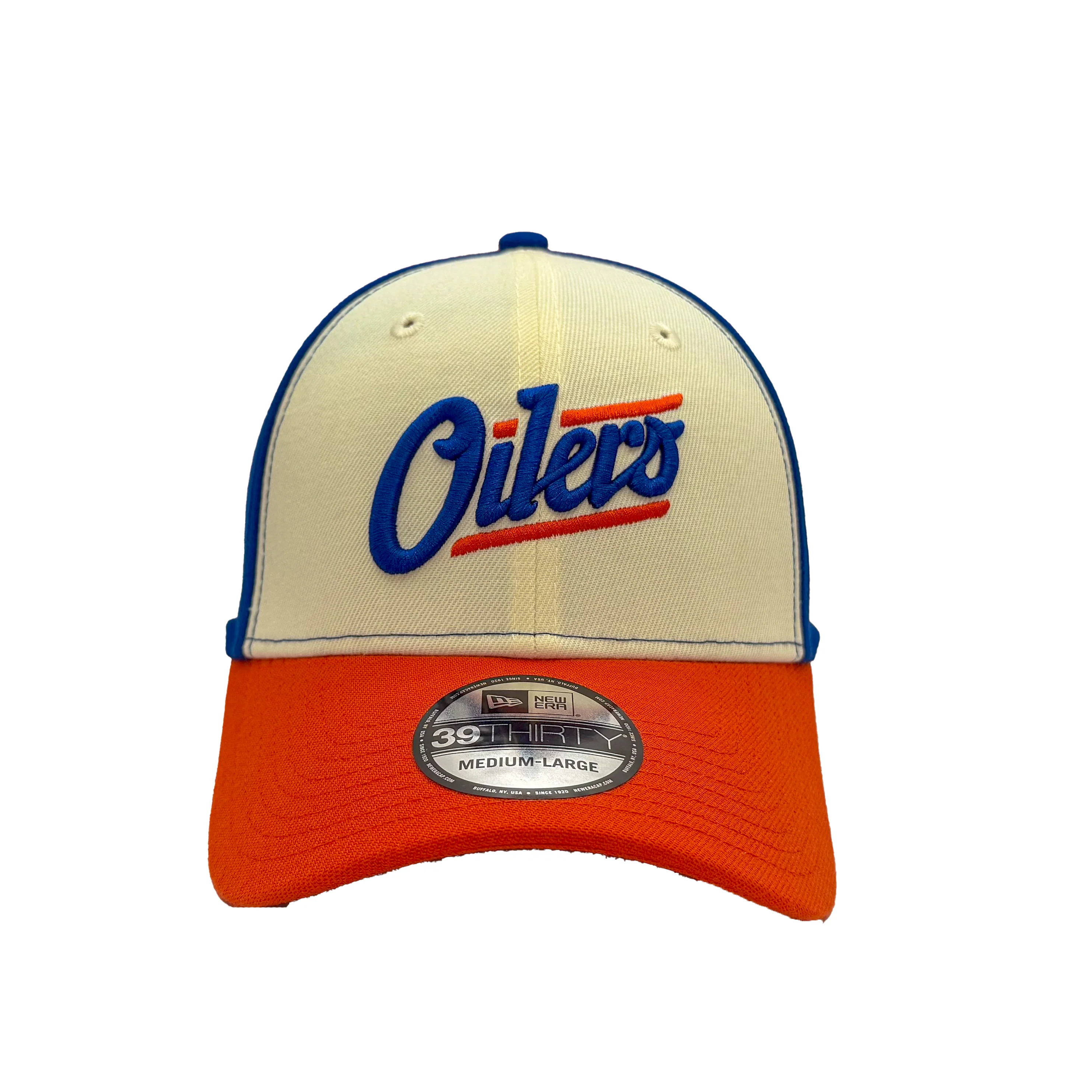 Edmonton Oilers New Era Tricolour Alternate Logo 39THIRTY Flex Hat - Image 3