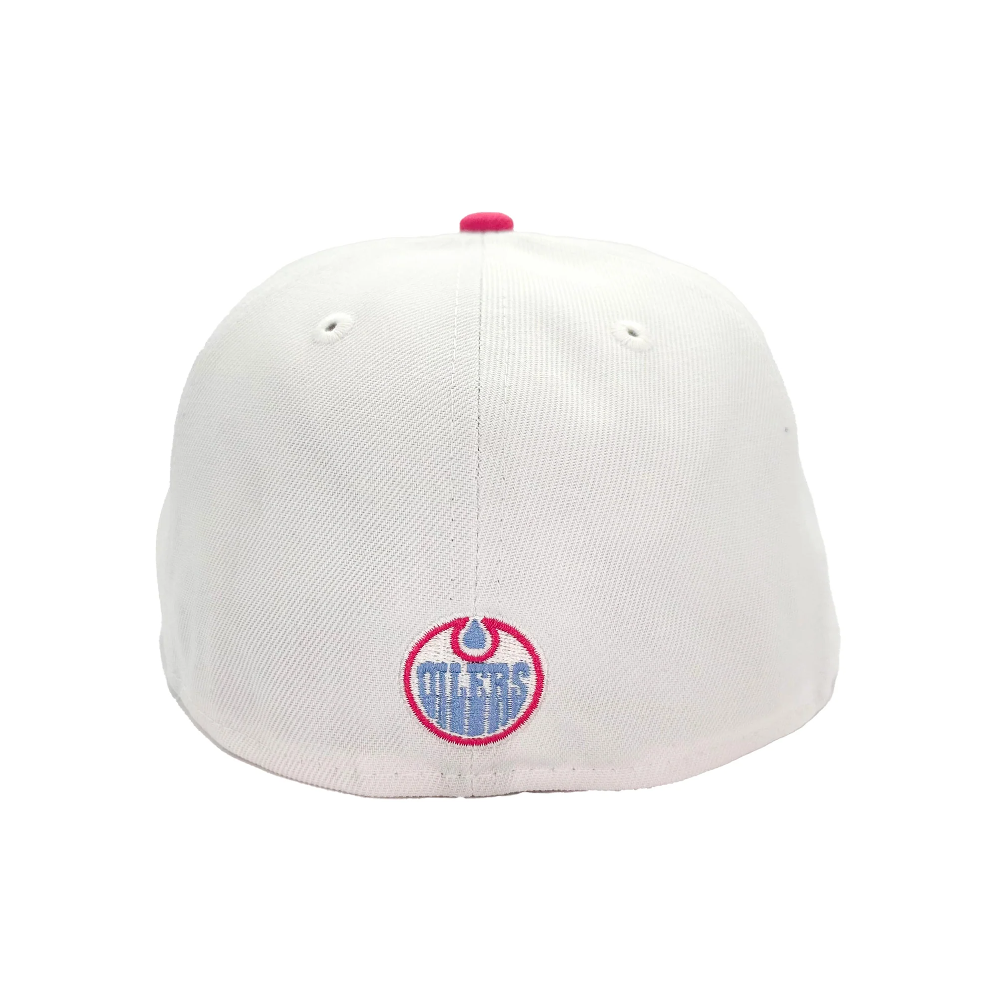 Edmonton Oilers New Era White Sour Candy 59FIFTY Fitted Hat - Image 3