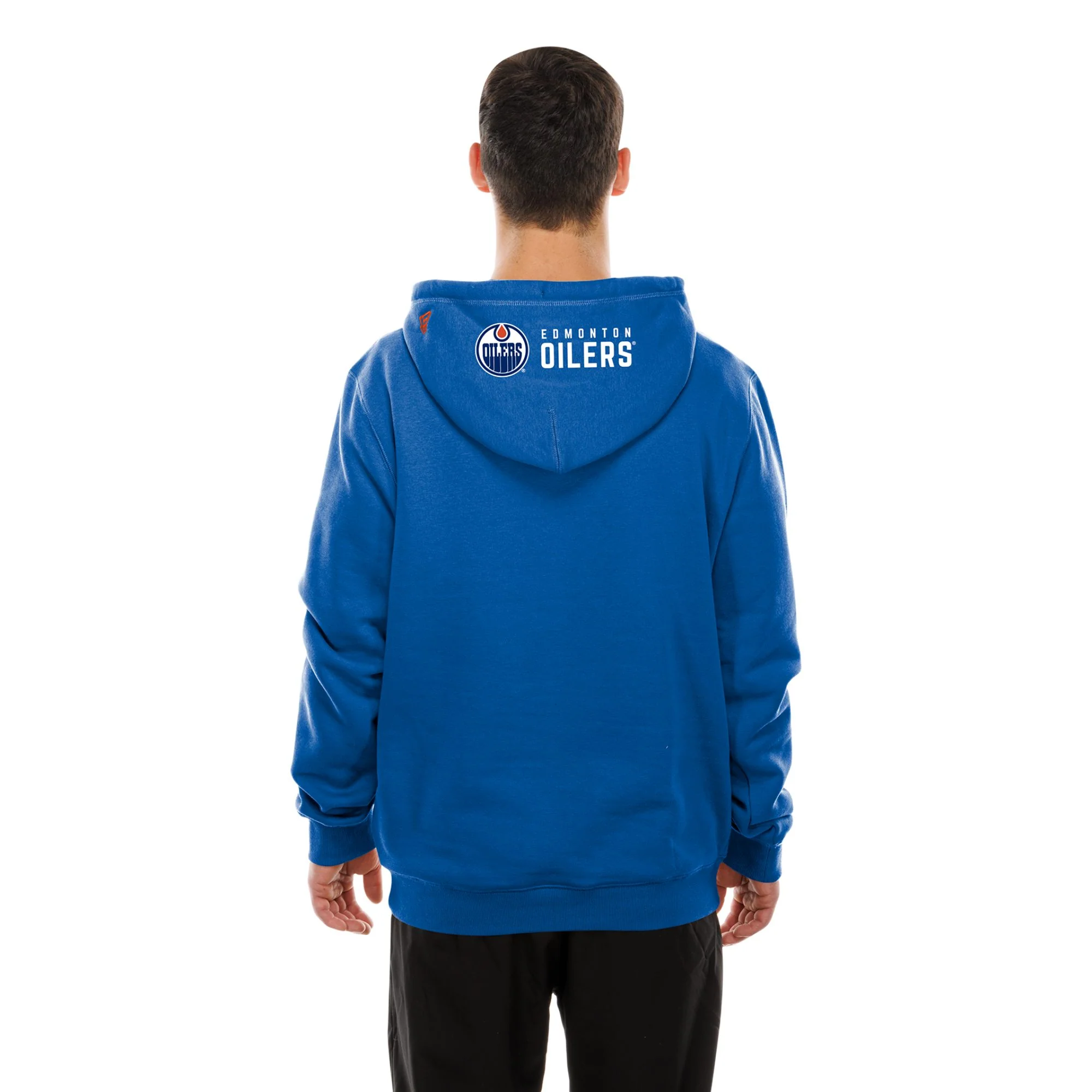 Edmonton Oilers New Era Wordmark Blue Hoodie - Image 2