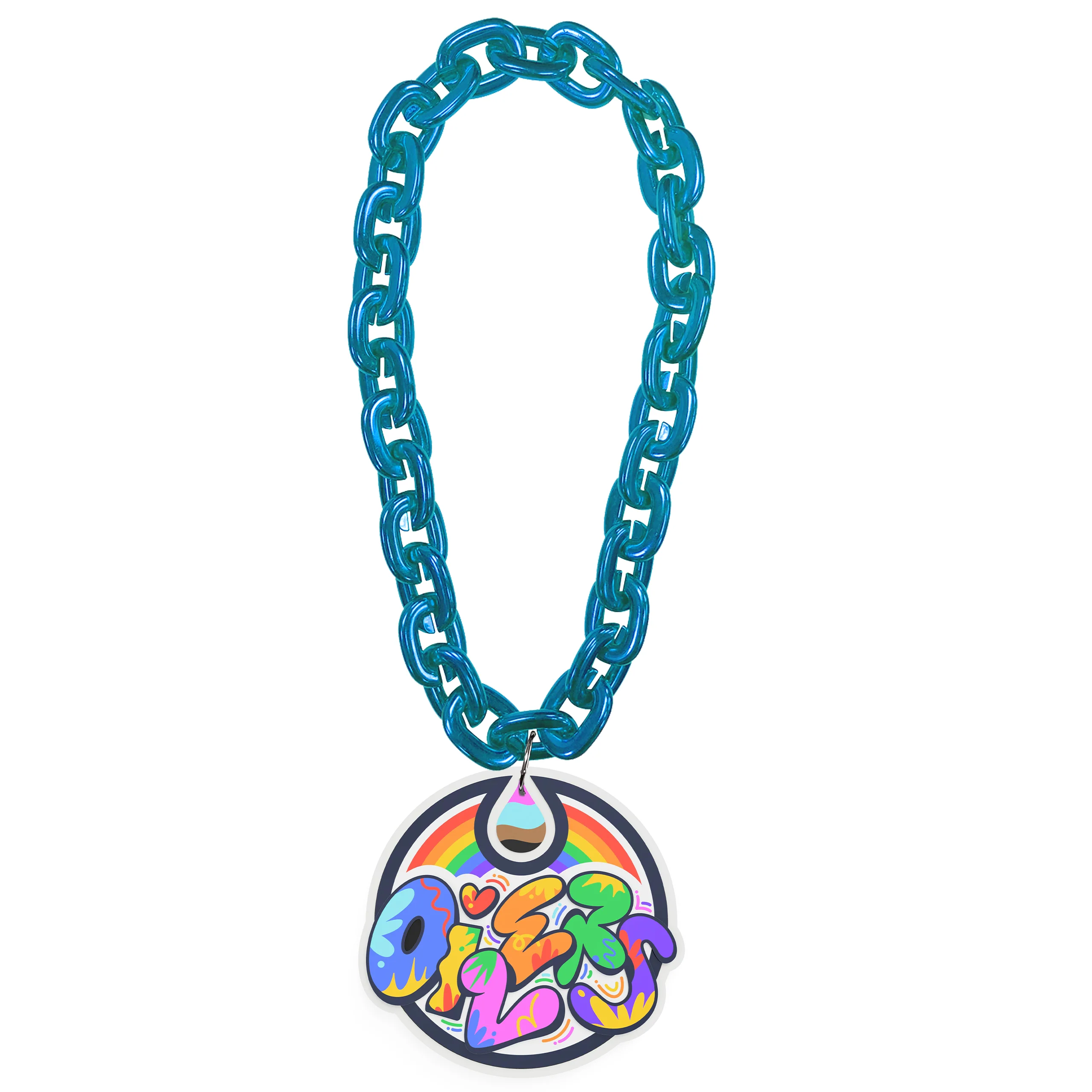 Edmonton Oilers Pride Logo Fan Chain Necklace