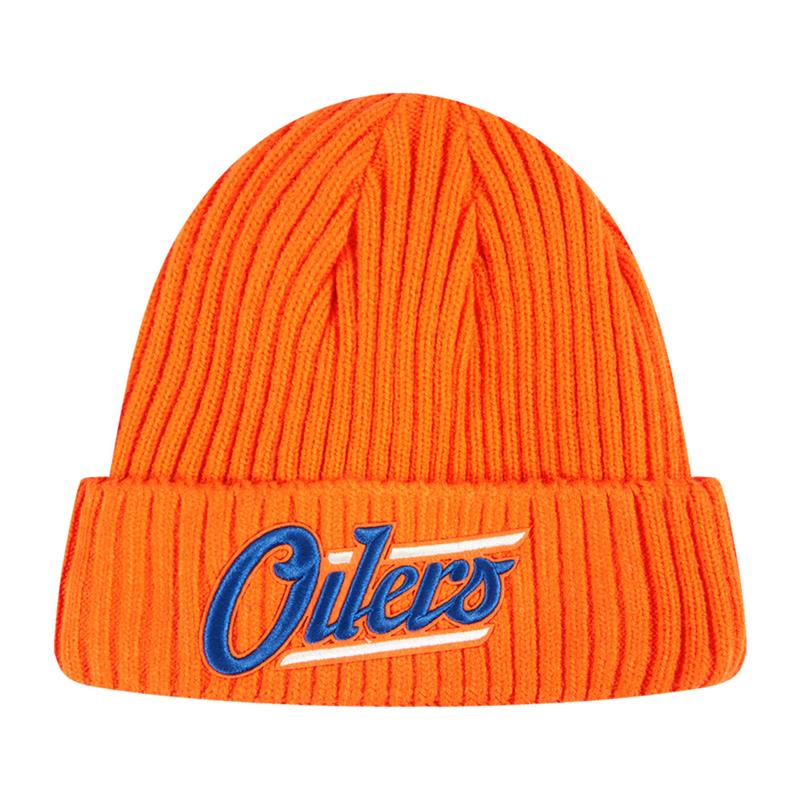 Edmonton Oilers Pro Standard Alternate Logo Orange Toque - Image 3