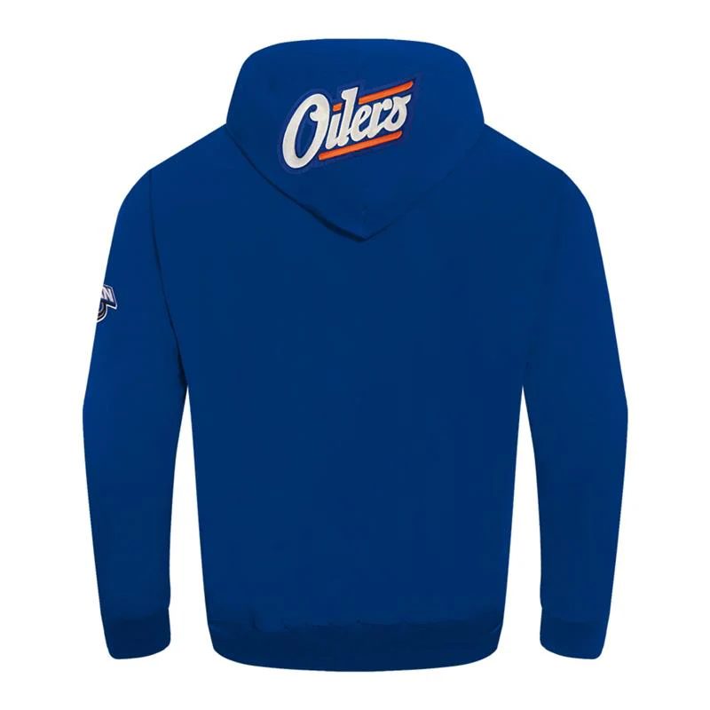 Edmonton Oilers Pro Standard Alternate Logo Royal Windbreaker Jacket - Image 5