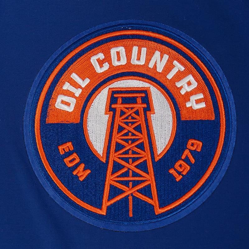 Edmonton Oilers Pro Standard Alternate Logo Royal Windbreaker Jacket - Image 8