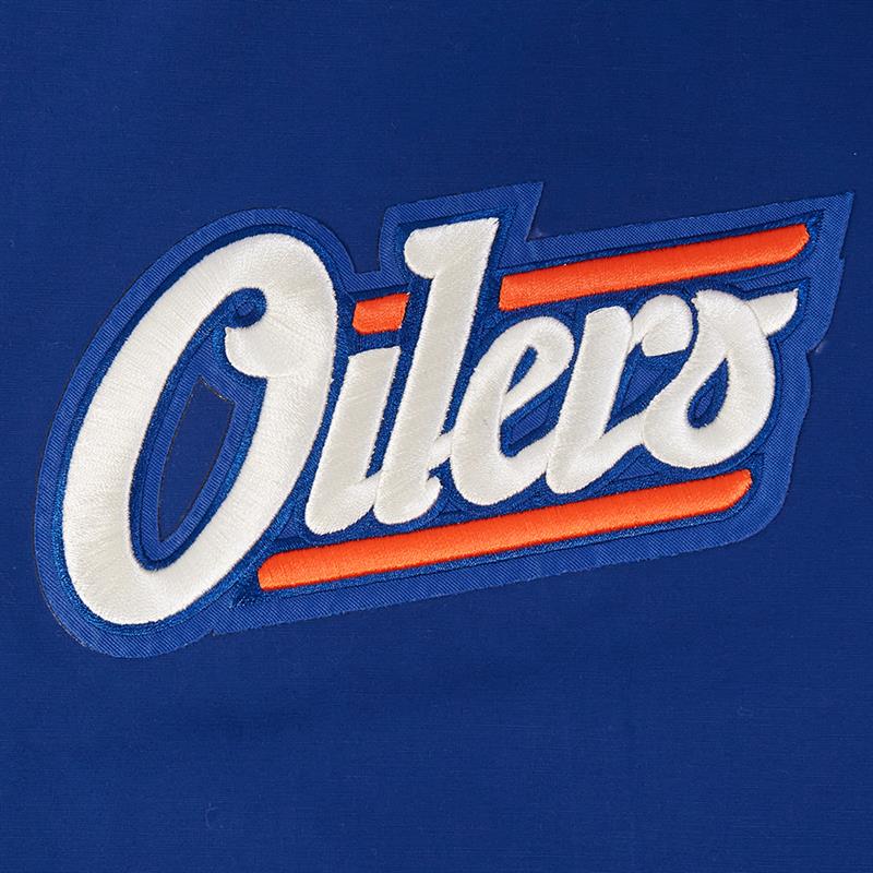 Edmonton Oilers Pro Standard Alternate Logo Royal Windbreaker Jacket - Image 9