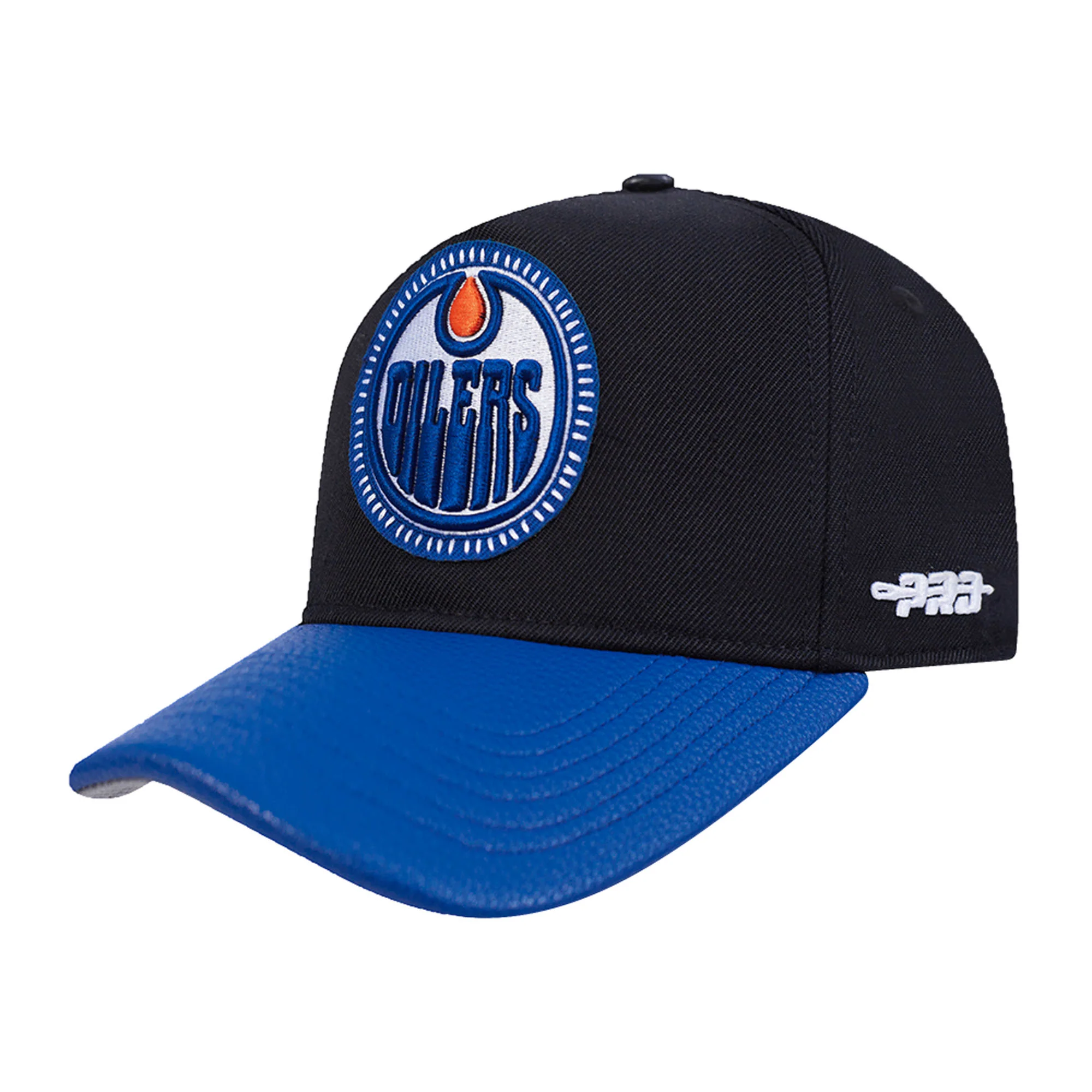 Edmonton Oilers Pro Standard Black & Blue Pick Stitch Snapback Hat