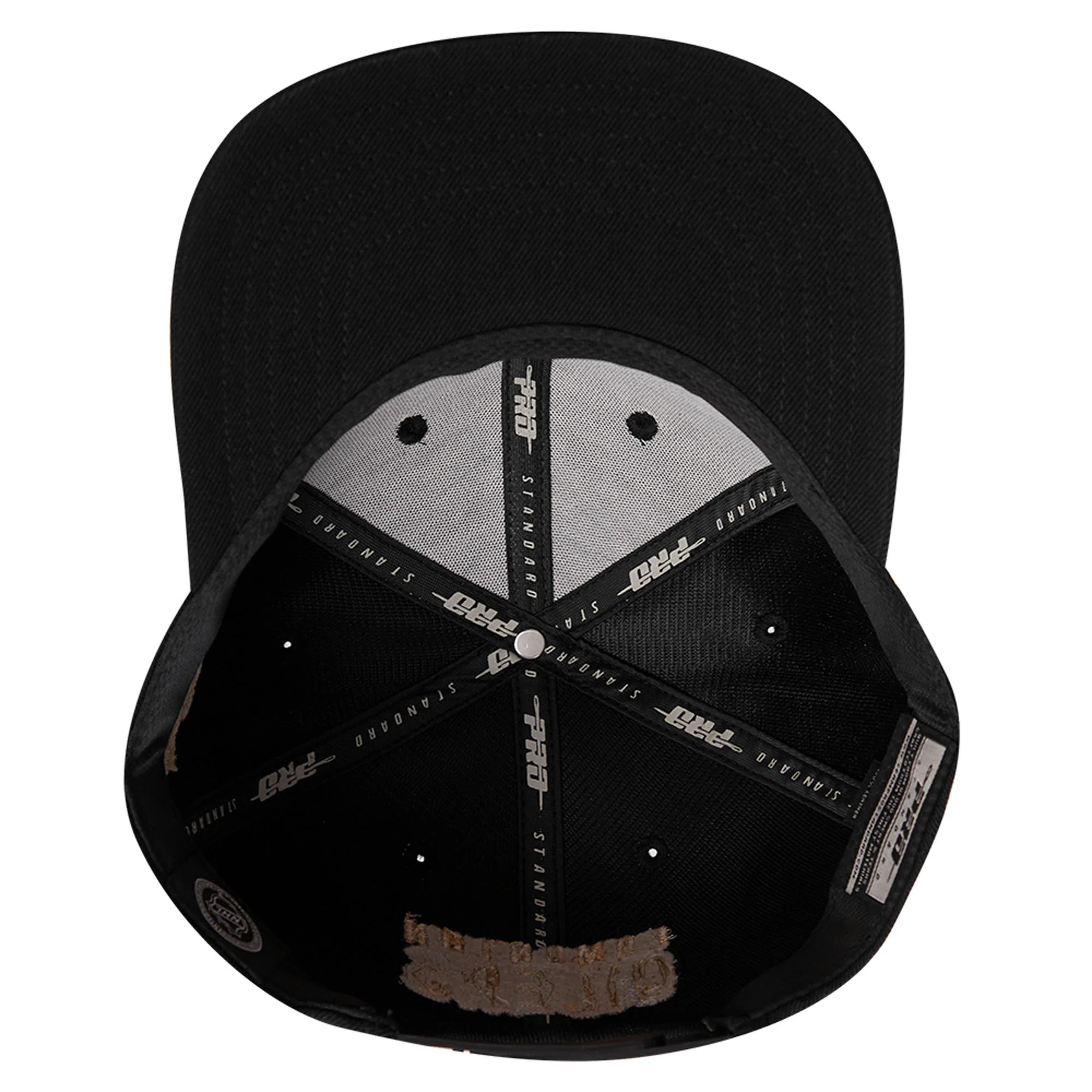 Edmonton Oilers Pro Standard Black & Gold Wool Snapback Hat - Image 6
