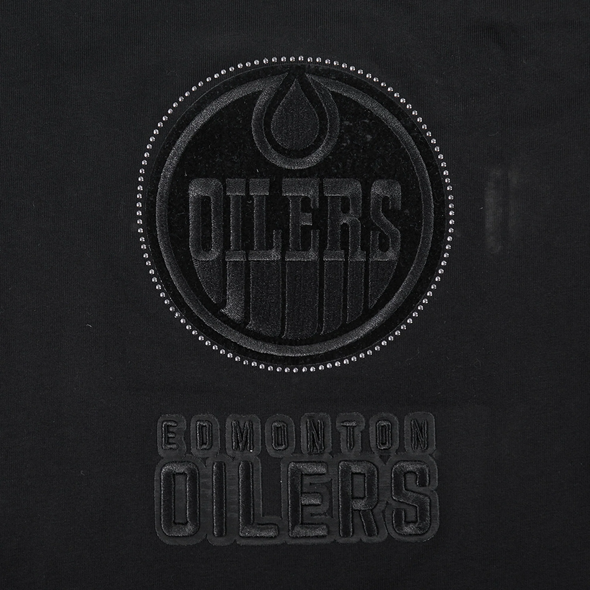Edmonton Oilers Pro Standard Blackout Drop Shoulder Long Sleeve T-Shirt - Image 3