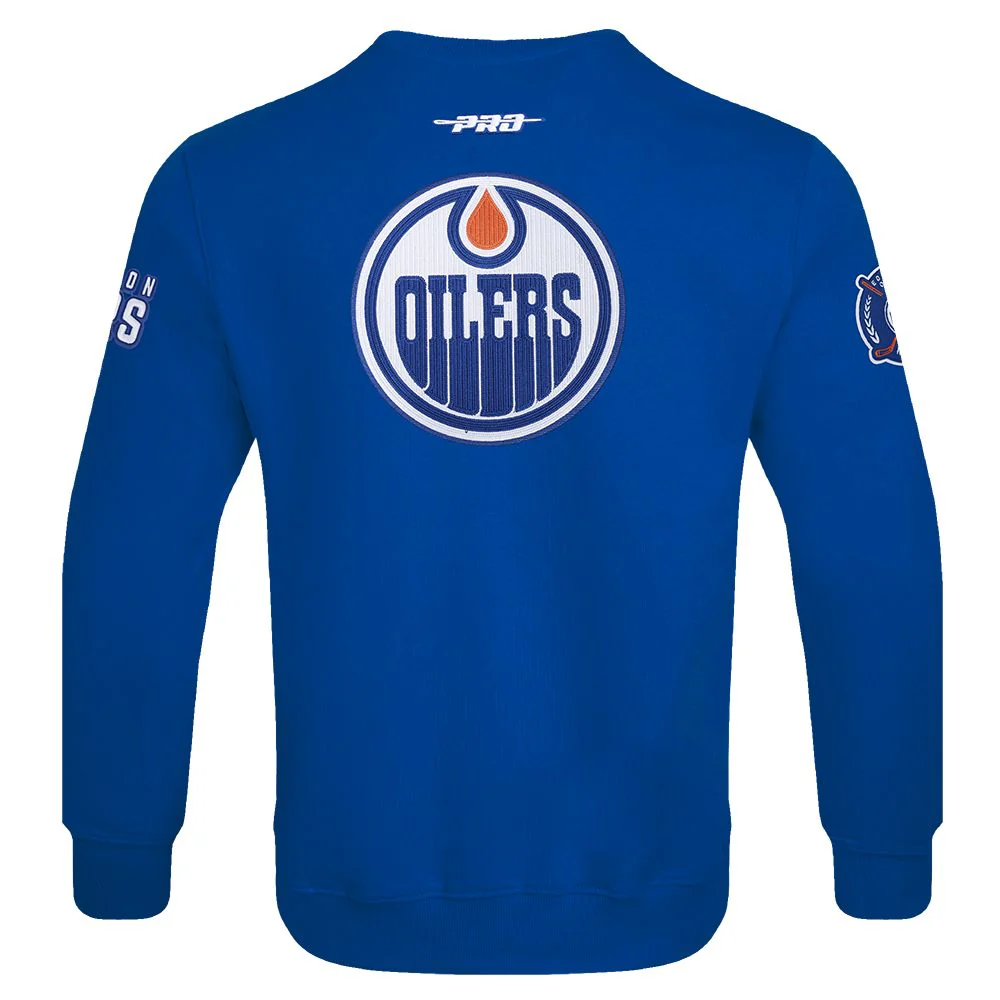 Edmonton Oilers Pro Standard City Arch Blue Crewneck Sweatshirt - Image 2