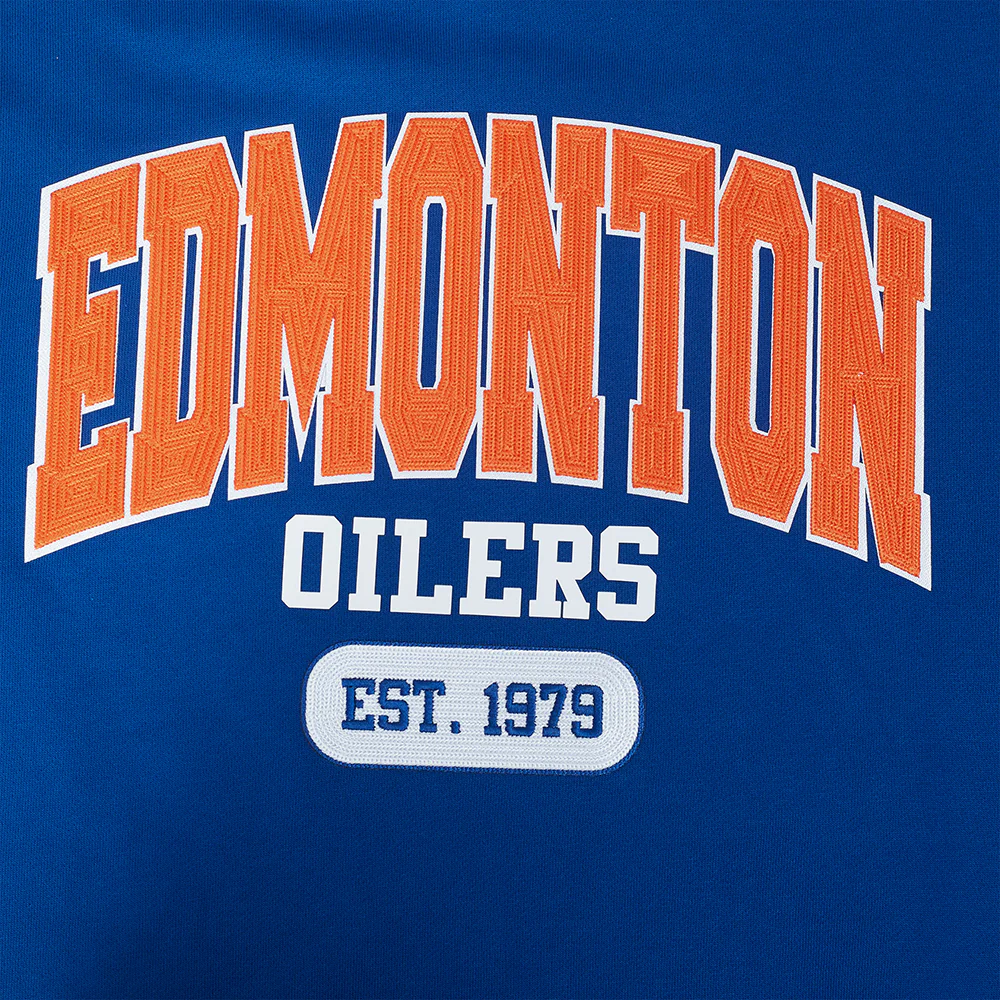 Edmonton Oilers Pro Standard City Arch Blue Crewneck Sweatshirt - Image 5