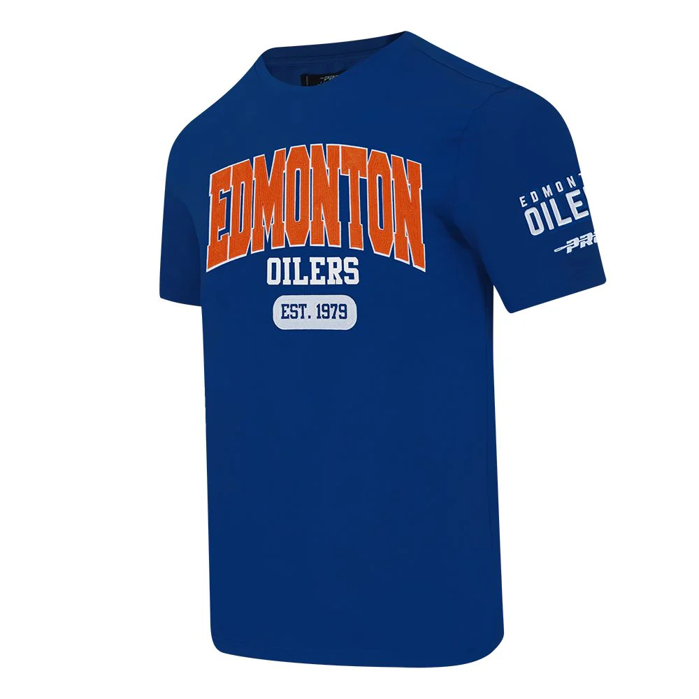 Edmonton Oilers Pro Standard City Arch Blue T-Shirt - Image 3