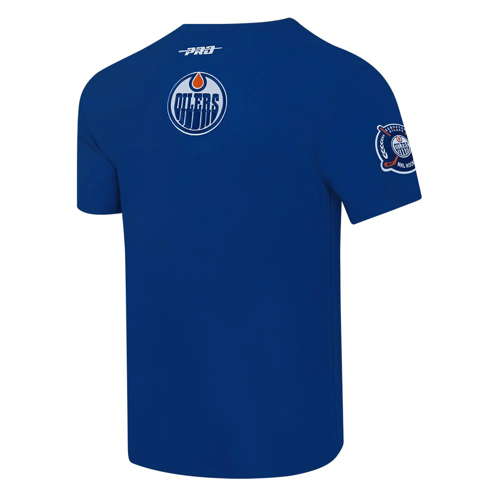 Edmonton Oilers Pro Standard City Arch Blue T-Shirt - Image 4