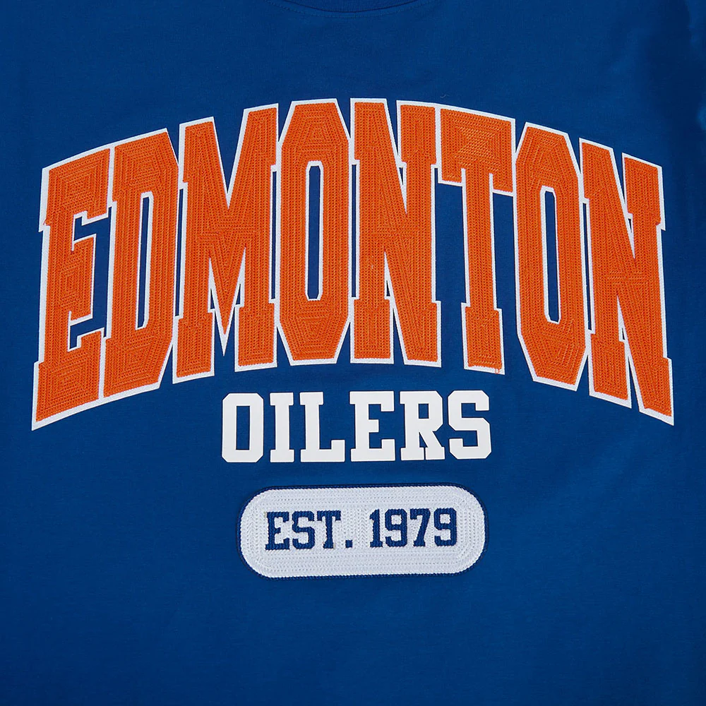 Edmonton Oilers Pro Standard City Arch Blue T-Shirt - Image 8